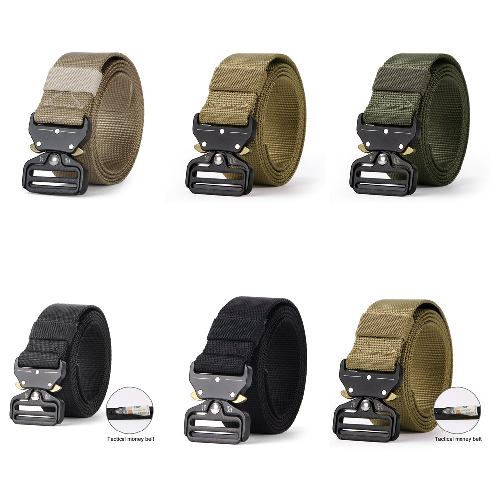 Tactical Heavy Duty Belt Sansths Men Military Webbing Belt 1.5ââ‚?Quick-Release Riggers Web Belt with Metal Buckle - JASGOOD OFFICIAL