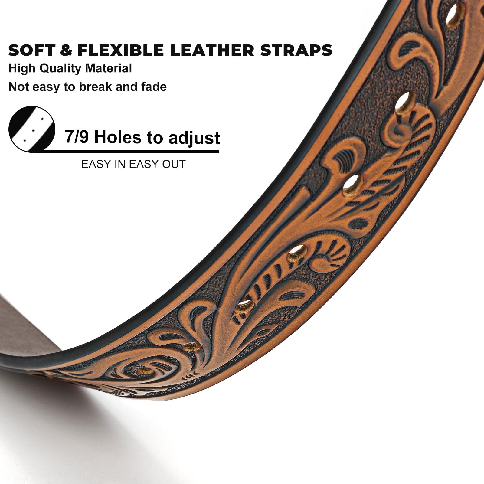 Western Belt Strap Without Buckle - JASGOOD OFFICIAL