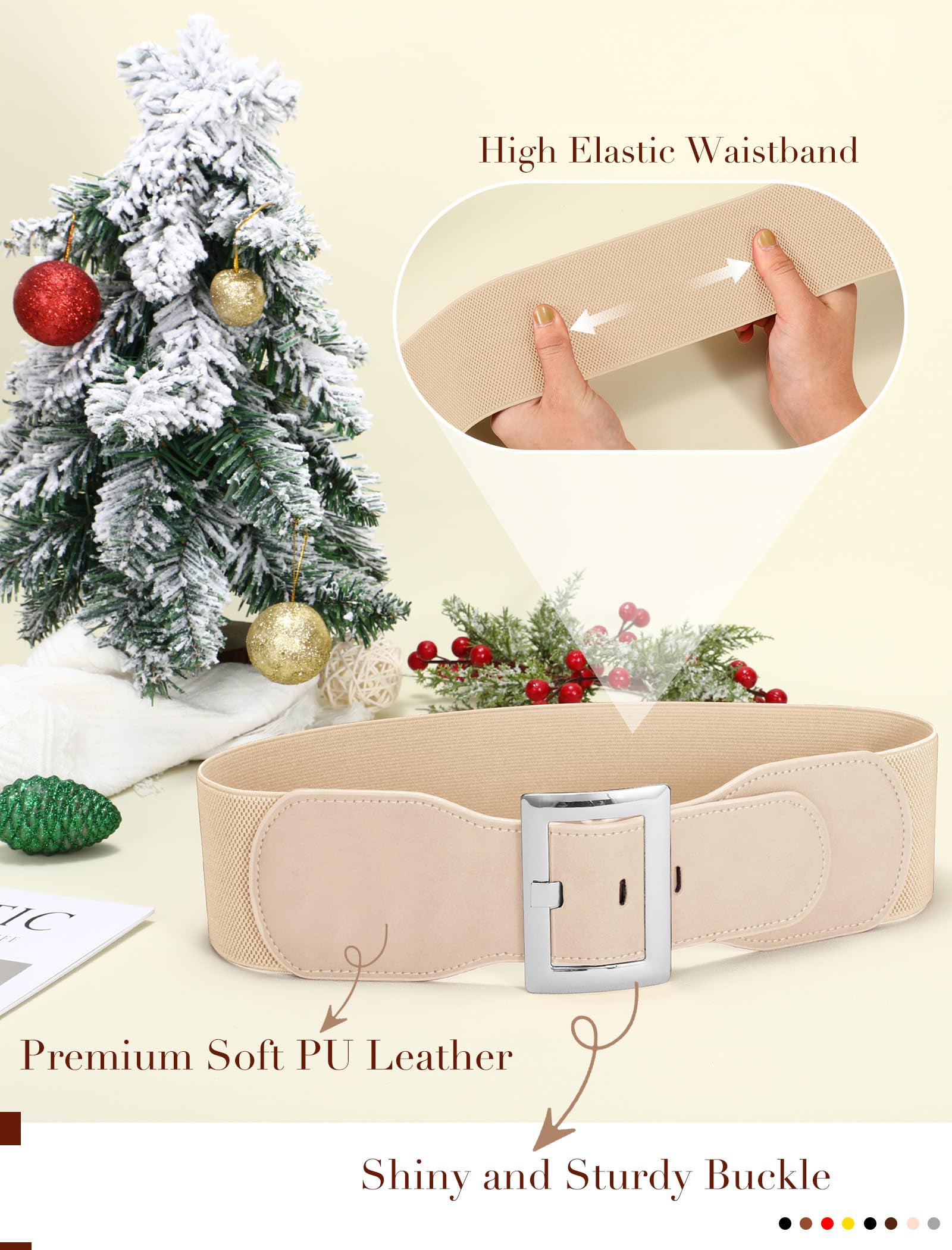 Stretchy Elastic Vintage Wide Belt - JASGOOD OFFICIAL