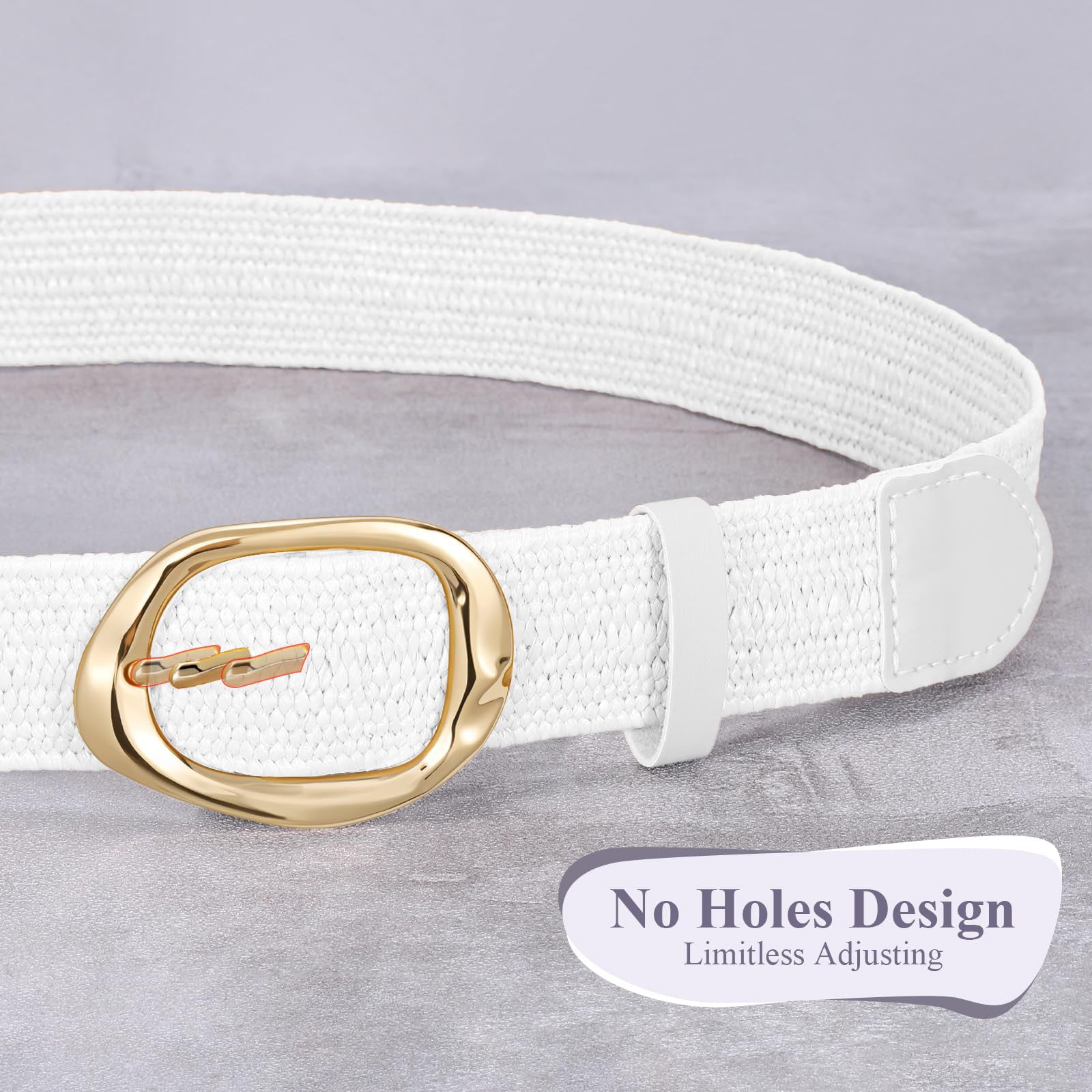 Rattan Braided Stretch Ladies Waist Belt - JASGOOD OFFICIAL