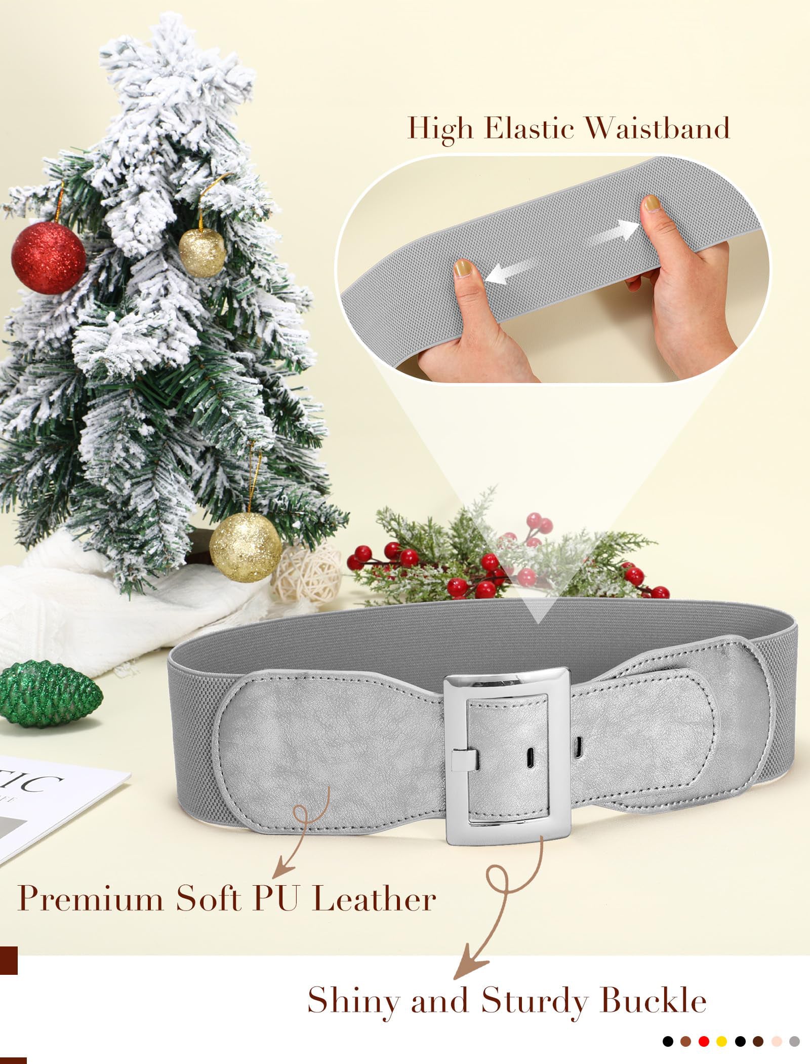 Stretchy Elastic Vintage Wide Belt - JASGOOD OFFICIAL