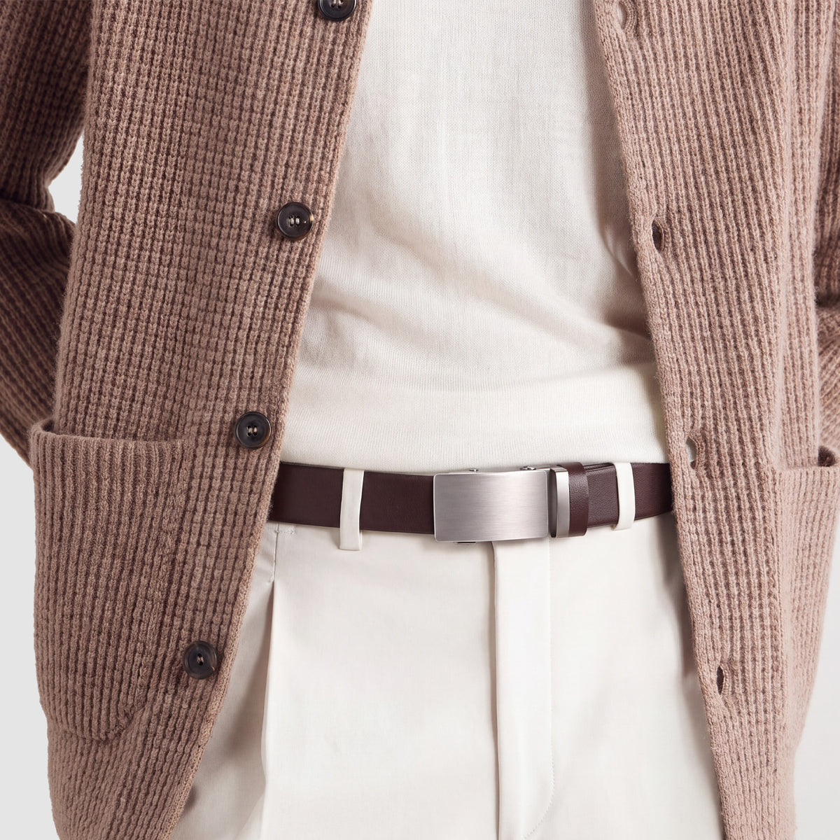 Handcraft Full Grain Sliding Ratchet Belt | 1.38" - JASGOOD OFFICIAL