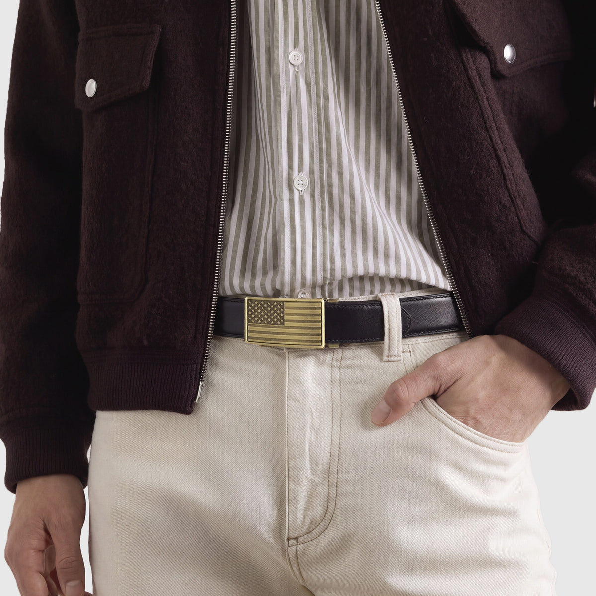 Premium Genuine Leather Sliding Belt | 2 Buckles+1 Belt Strap - JASGOOD OFFICIAL