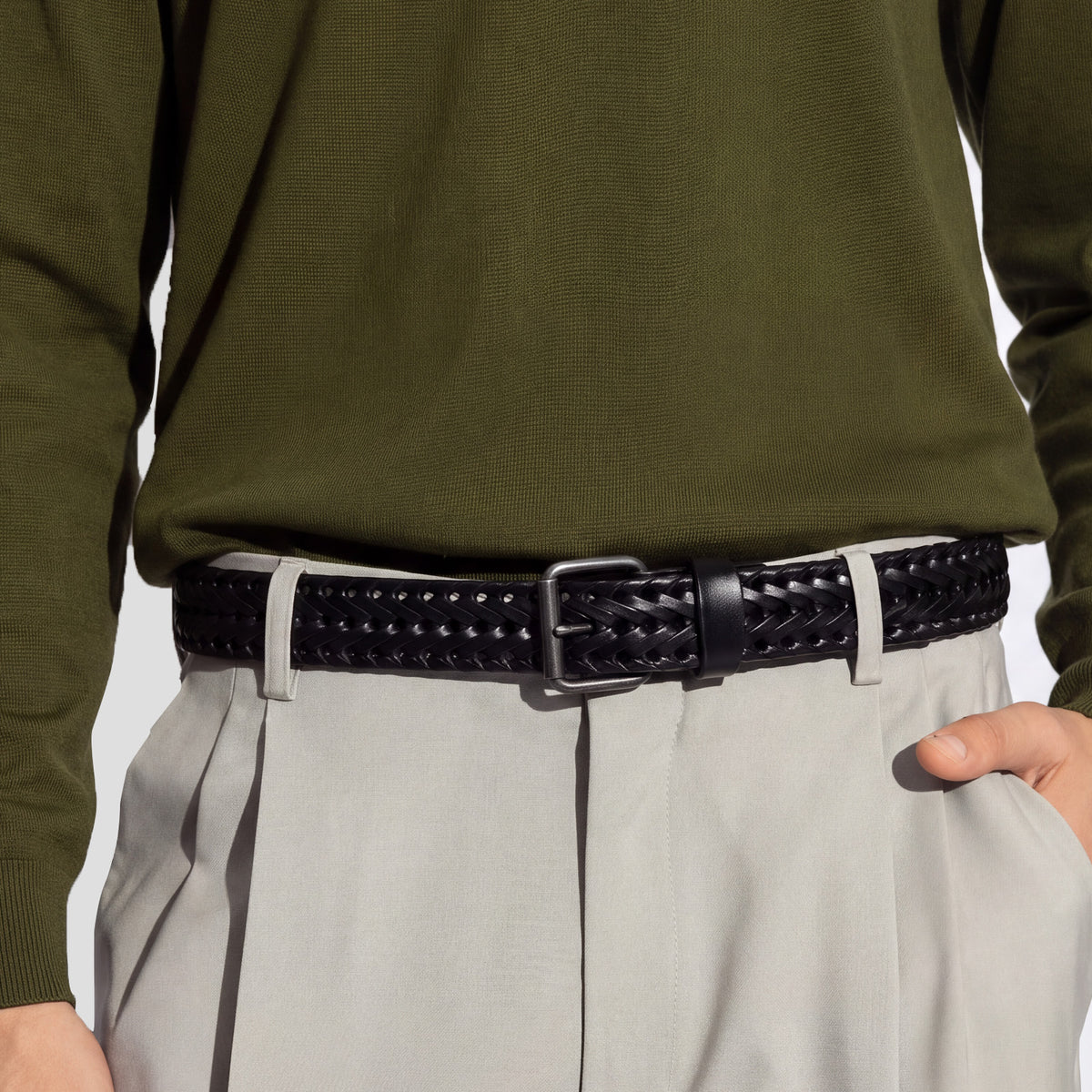 Unisex Leather Braided Belt - JASGOOD OFFICIAL