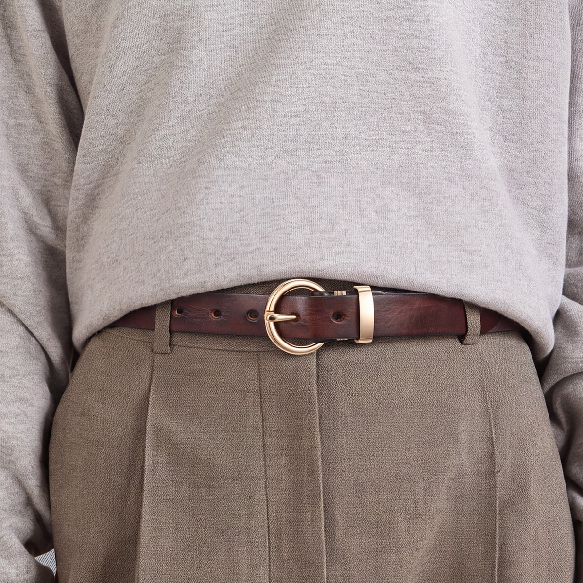 Vintage Cowhide Leather Belt - JASGOOD OFFICIAL