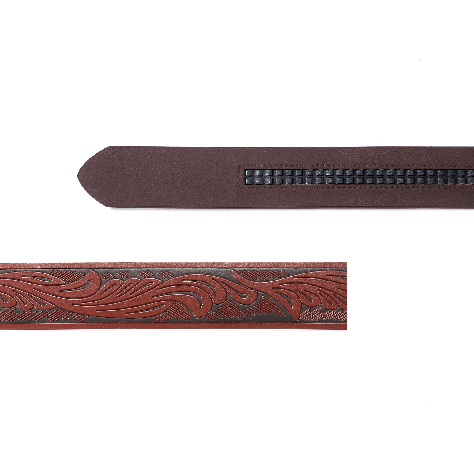 1.5" Western Embossed Ratchet Belt Strap | NO BUCKLE - JASGOOD OFFICIAL