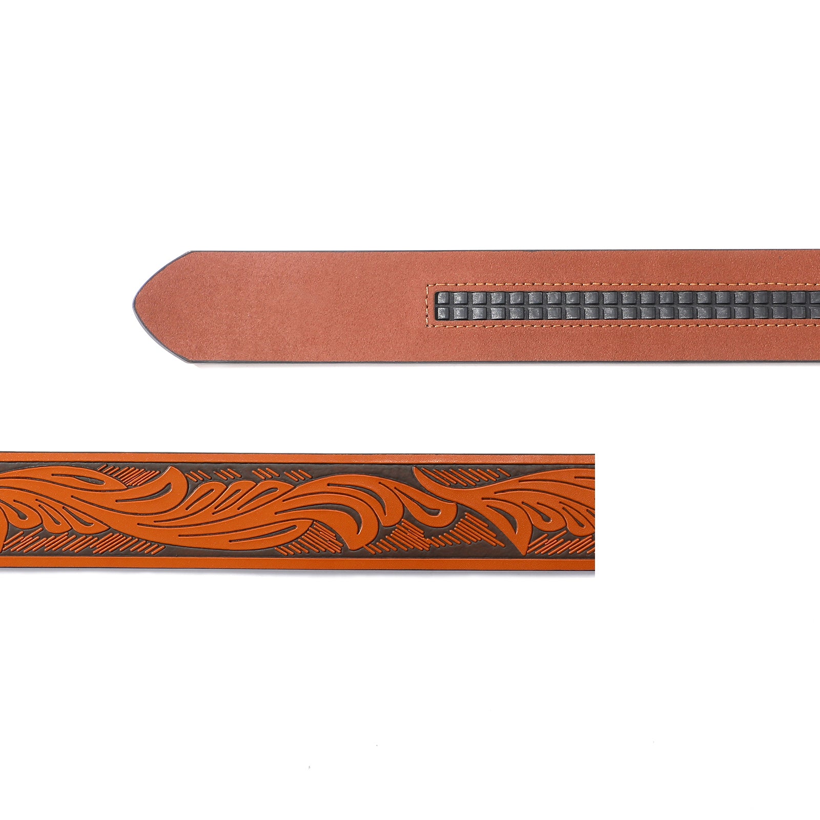 1.5" Western Embossed Ratchet Belt Strap | NO BUCKLE - JASGOOD OFFICIAL