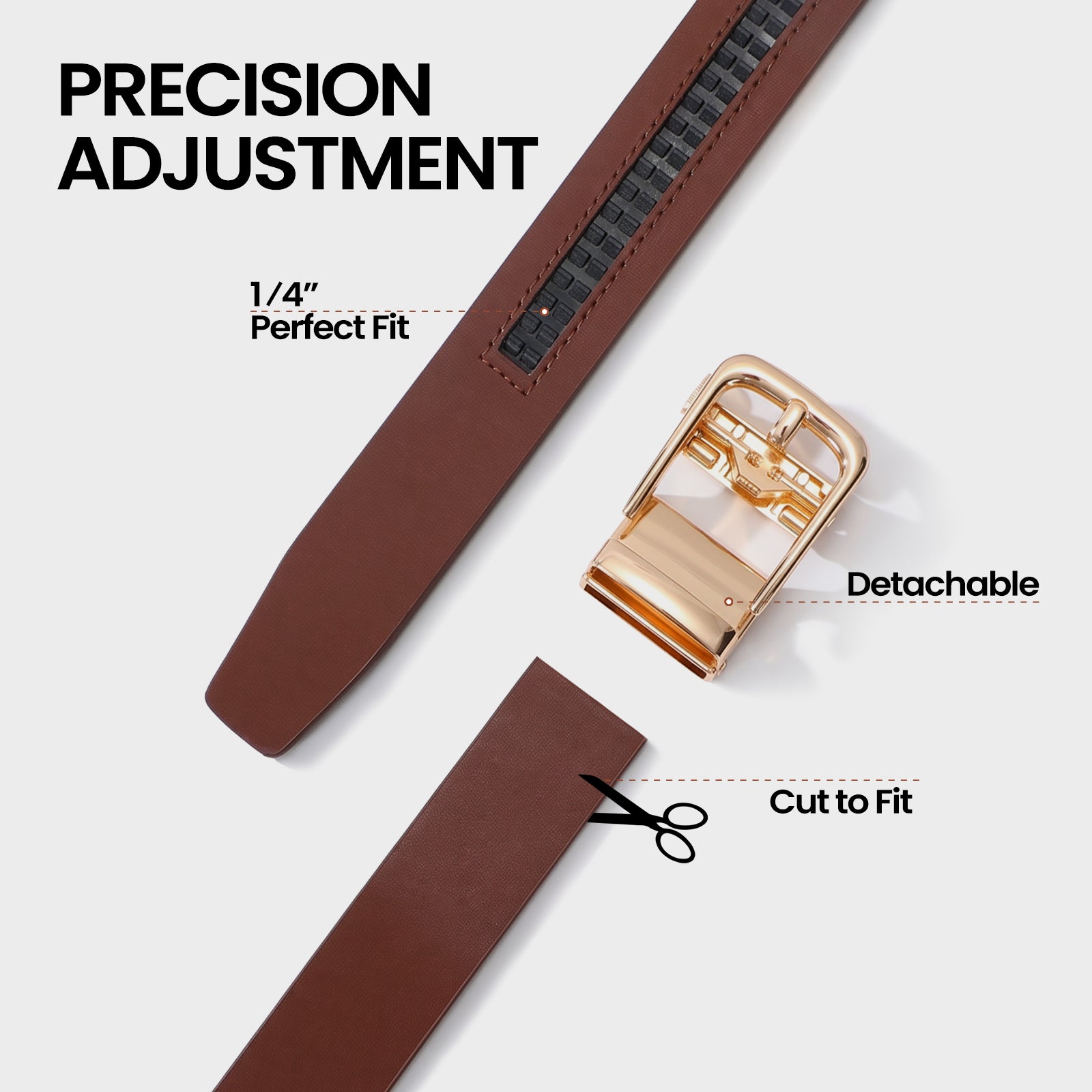 Ratchet Belt for Women | 2 BUCKLES + 1 STRAP - JASGOOD OFFICIAL