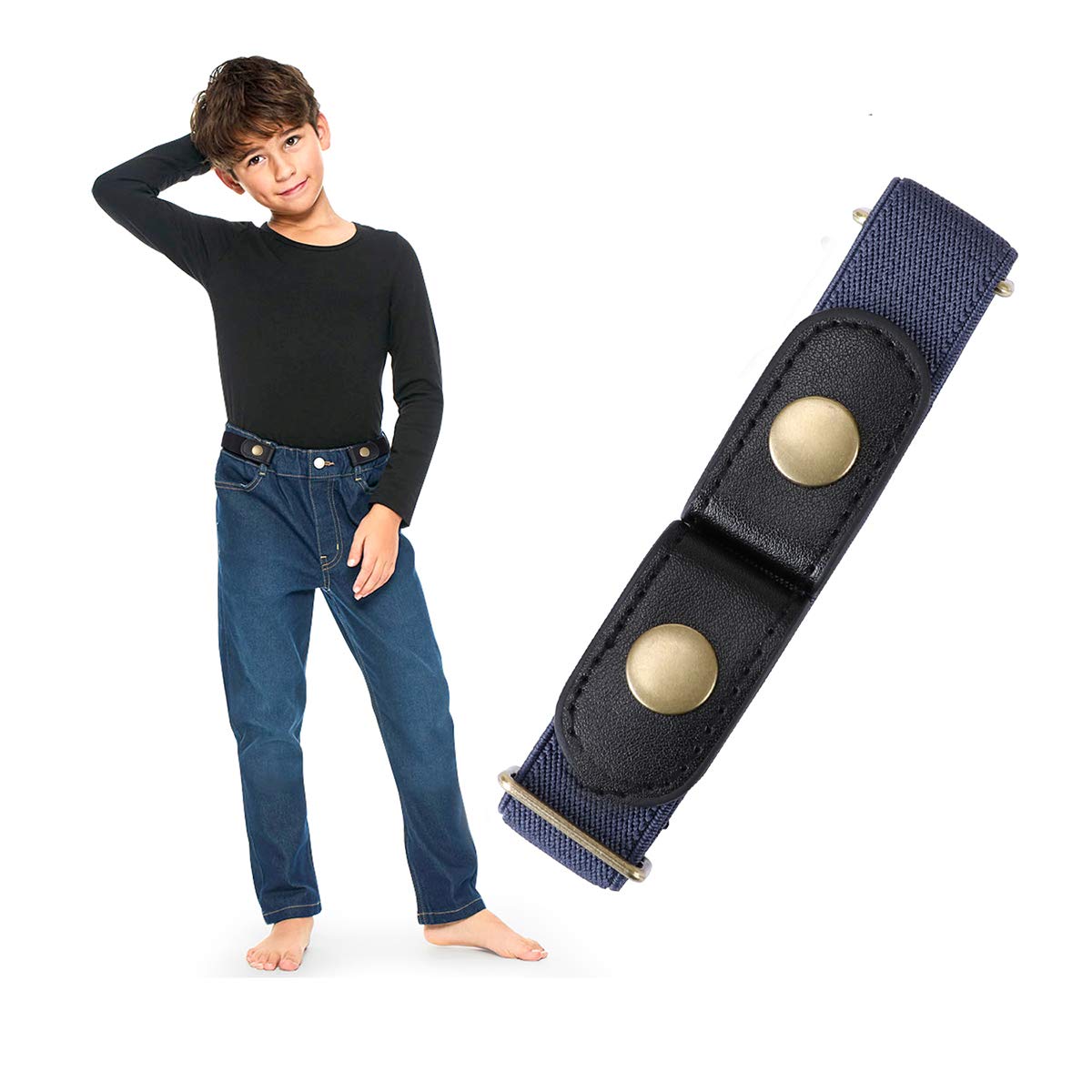 Adjustable Buckle Free Elastic Stretch Belts