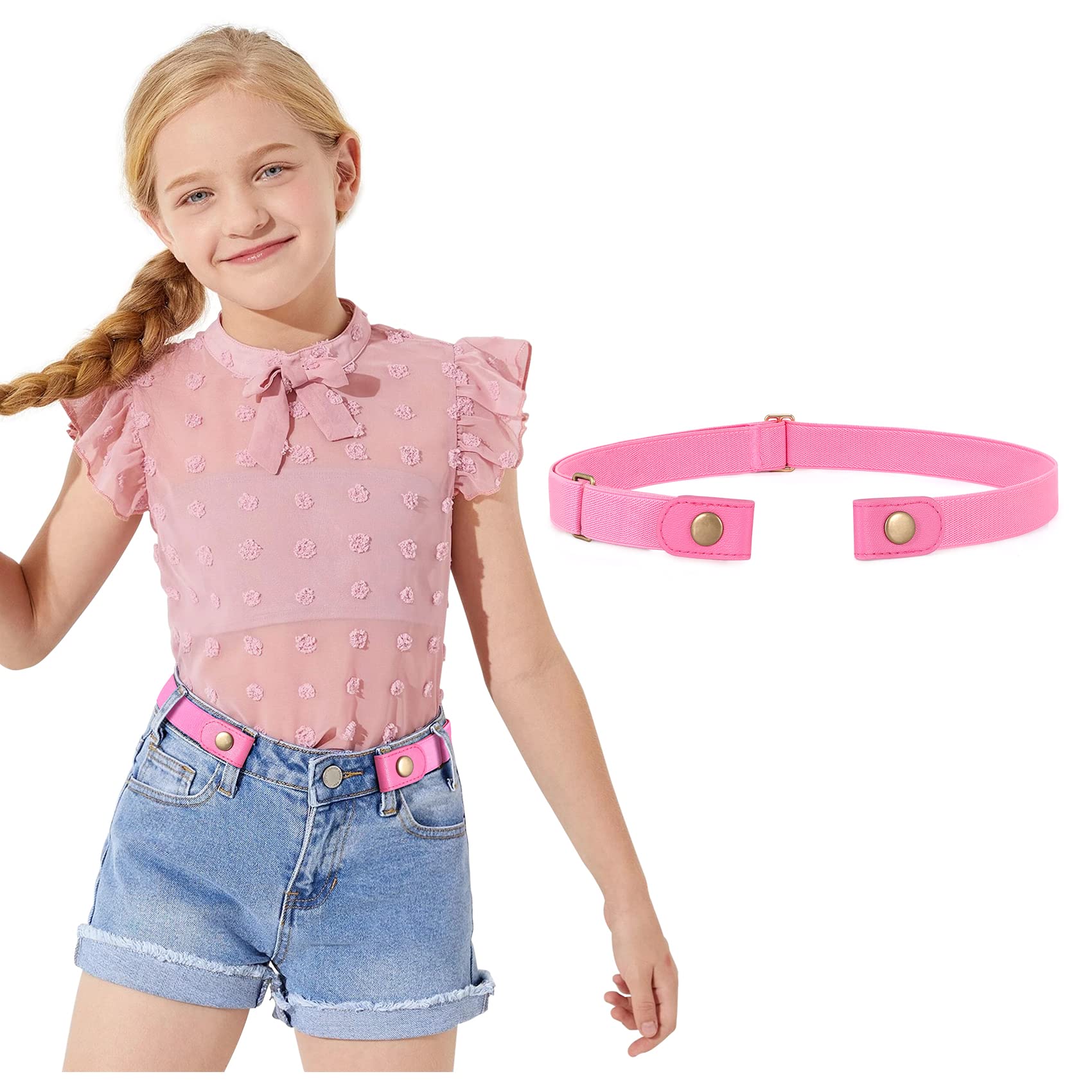Adjustable Buckle Free Elastic Stretch Belts