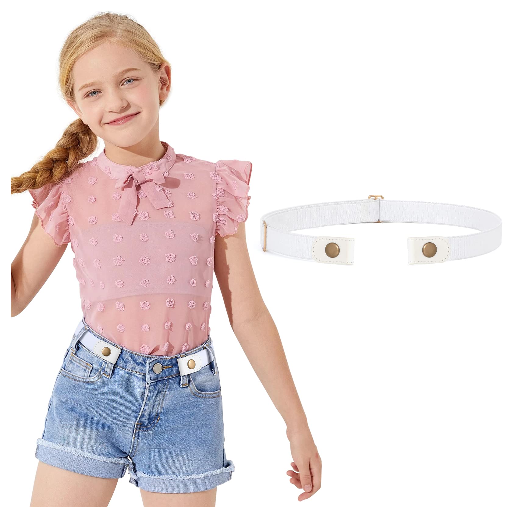 Adjustable Buckle Free Elastic Stretch Belts