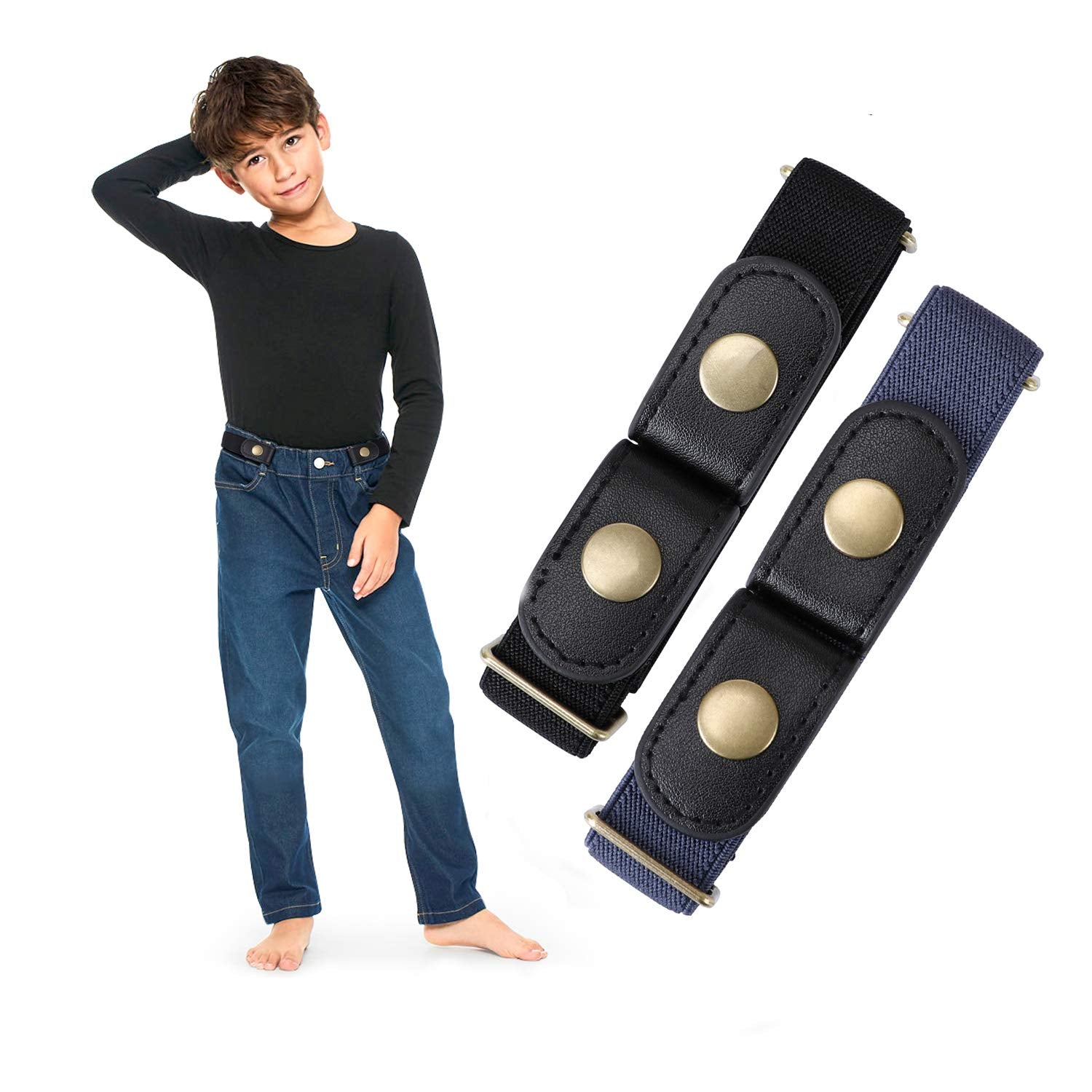 Adjustable Buckle Free Elastic Stretch Belts