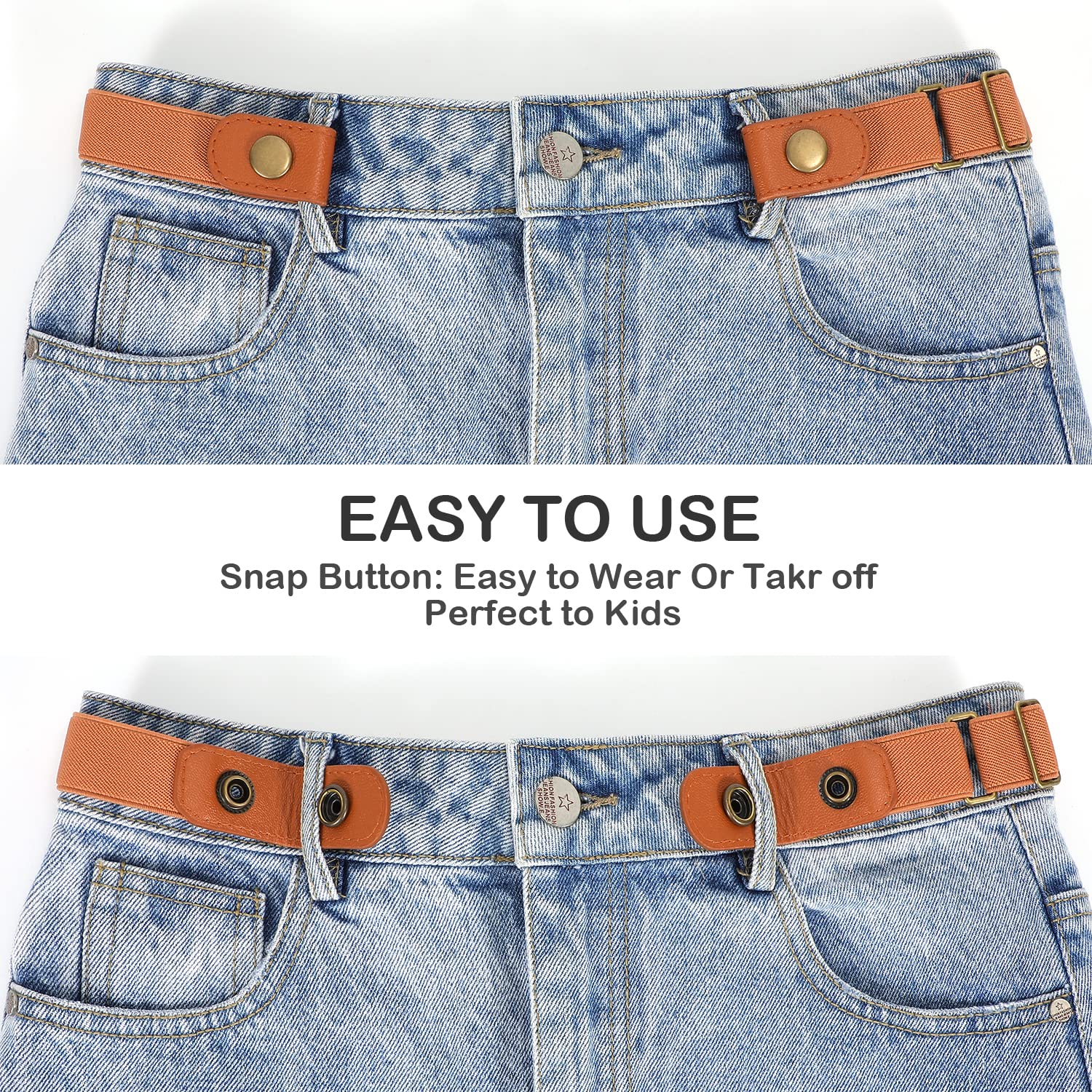 Adjustable Buckle Free Elastic Stretch Belts