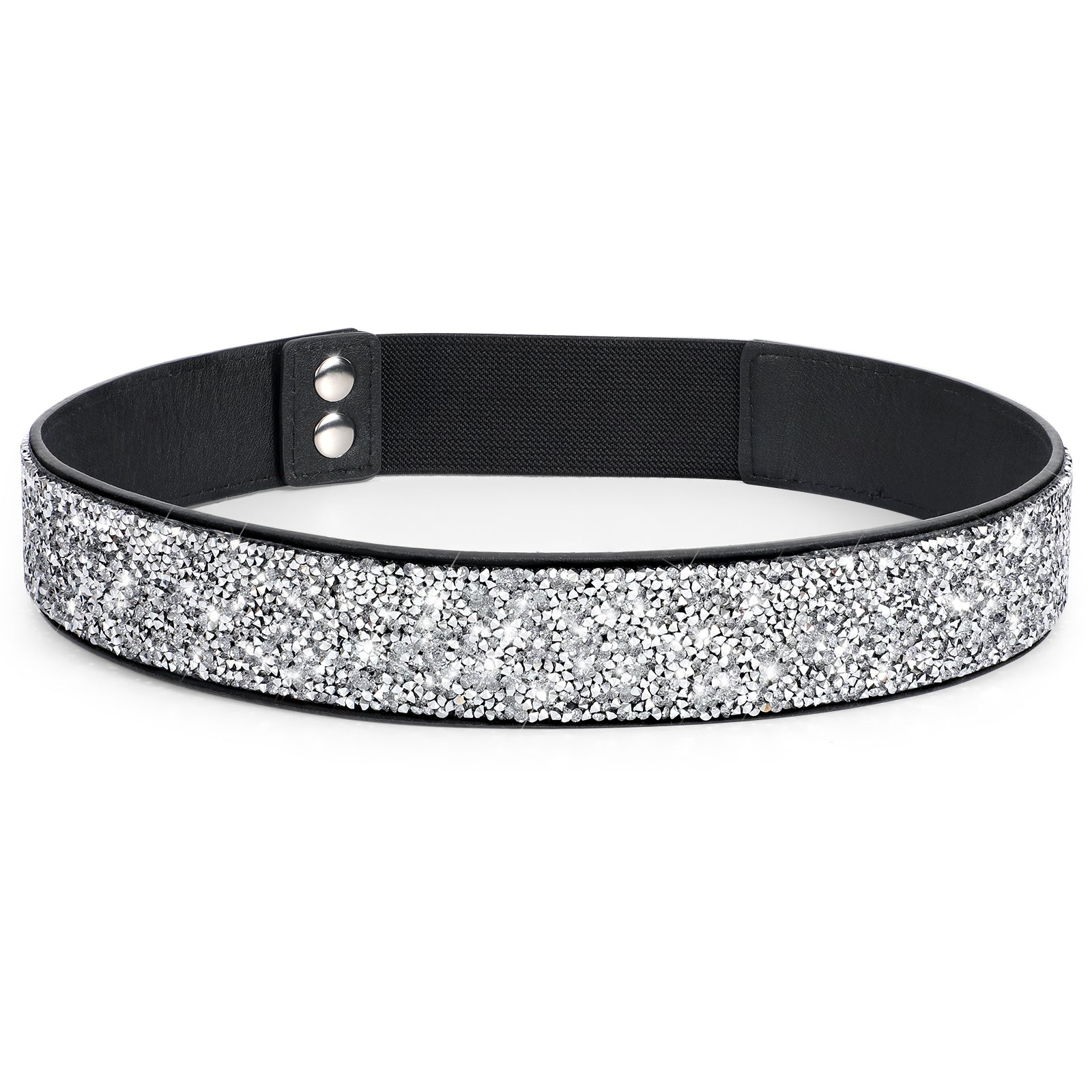 JASGOOD Women's Stretchy Dress Belts Sparkle Rhinestone Belt Elastic W JASGOOD Women's Stretchy Dress Belts Sparkle Rhinestone Belt Elastic W