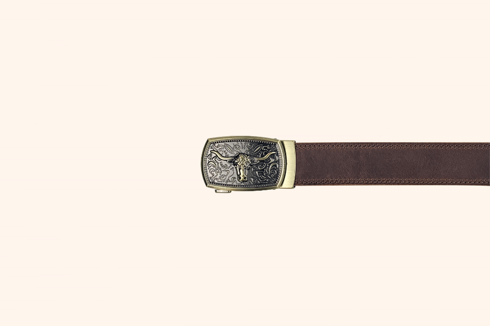 Handcraft Full Grain Sliding Cowhide Leather Waist Belt As Gift | 1.38"Width