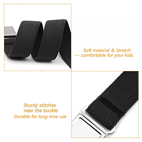 JASGOOD Kids Adjustable Magnetic Belt Boys Girls Elastic Belt with Easy Magnetic Buckle for Back to School Girls