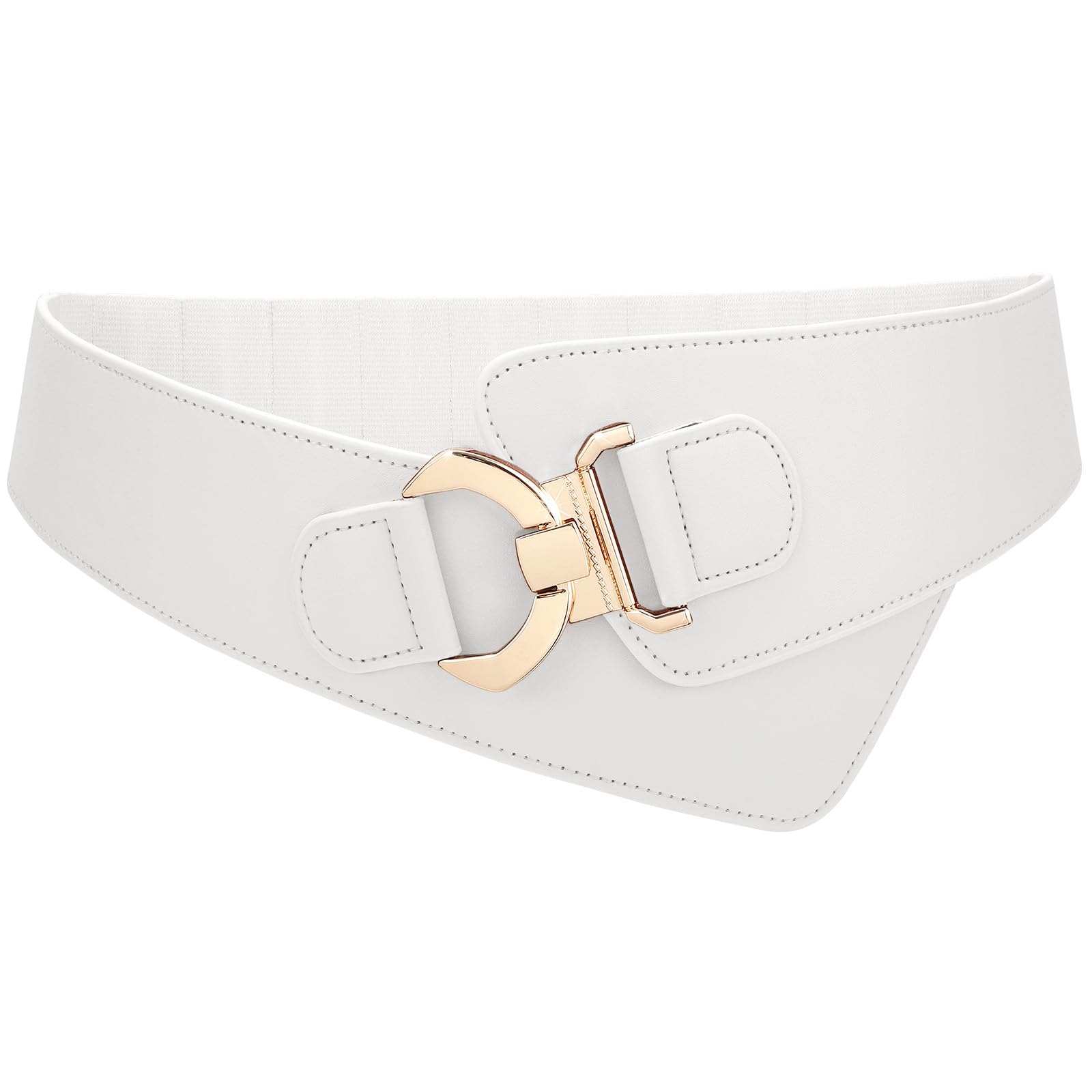 JASGOOD Wide Elastic Stretch Waist Belt Women's Adjustable Fashion Dress Belt - JASGOOD OFFICIAL