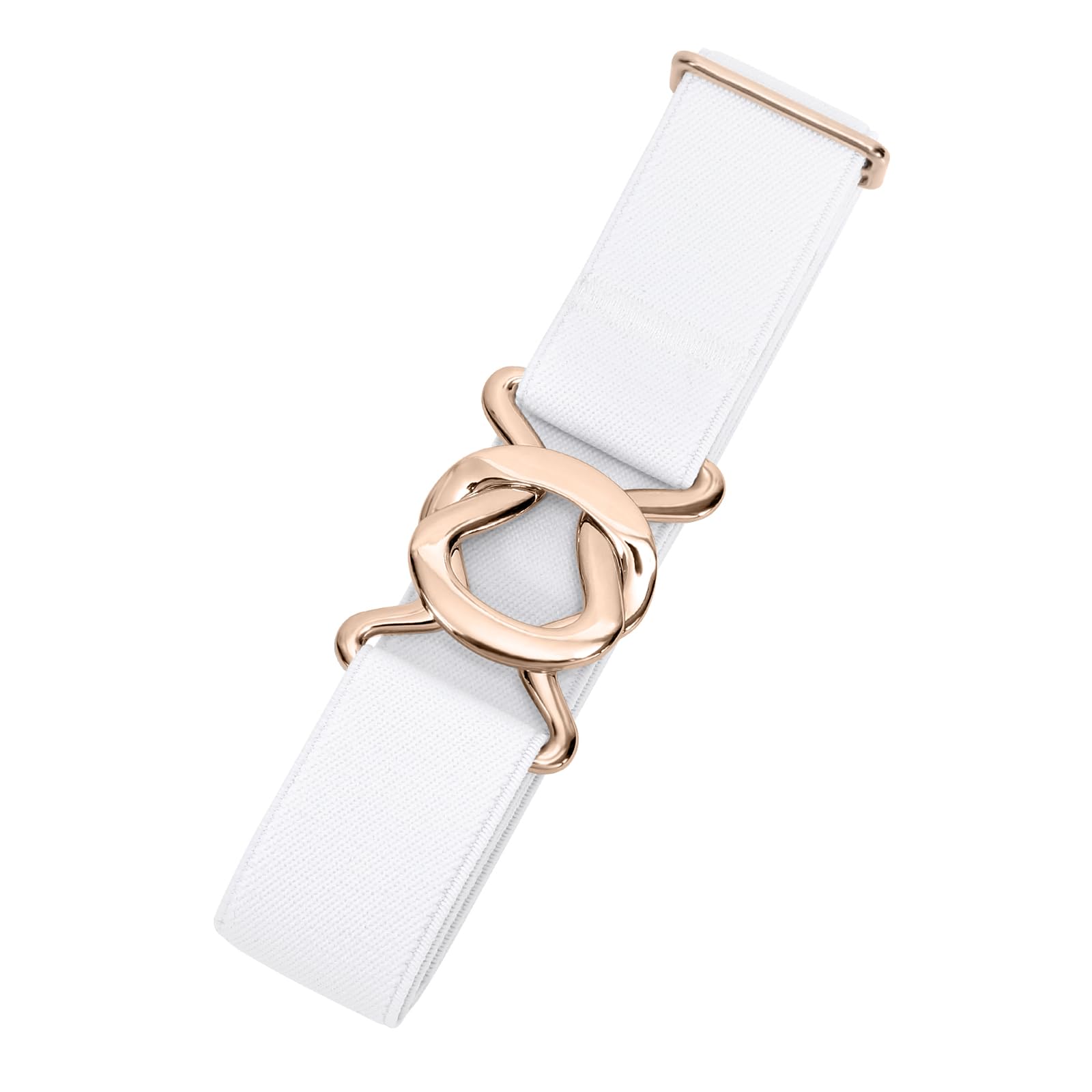 JASGOOD Women No Show Stretch Belt Adjustable Elastic Web Belt with Flat Buckle for Jeans Pants Casual Belts - JASGOOD OFFICIAL