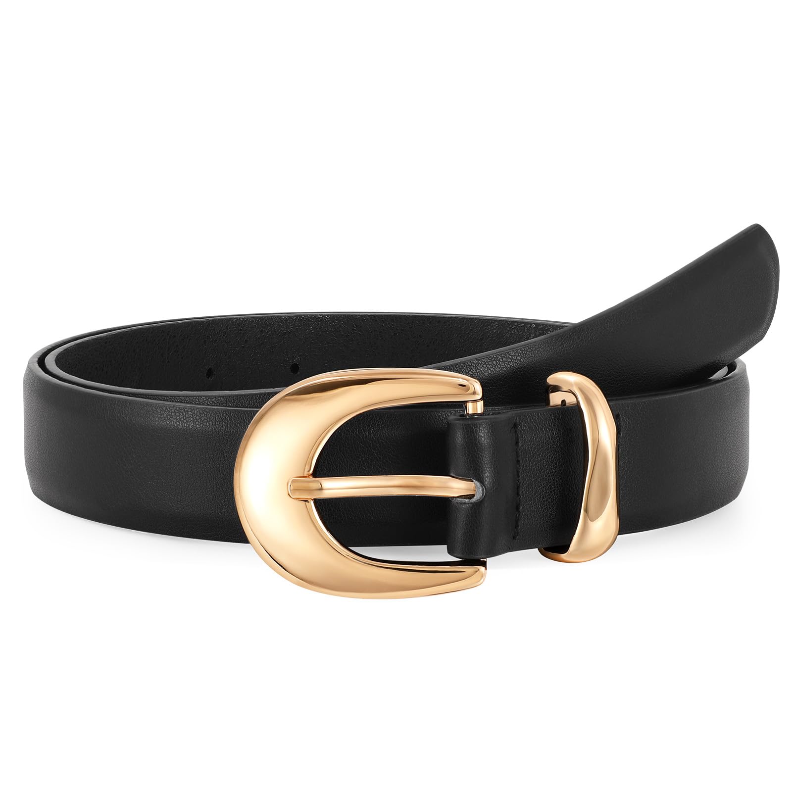 JASGOOD Women Leather Belt Fashion Women Belt Ladies Casual PU Leather Belt for Jeans Pants Dress