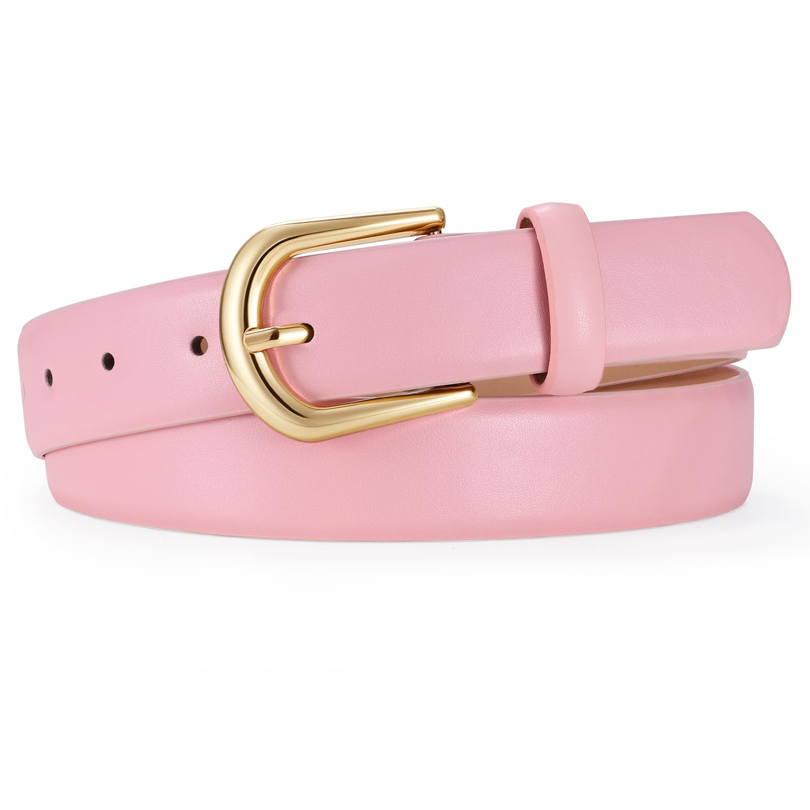 JASGOOD Leather Belt Women Belts for Jean Pants with Gold Buckle Fashion Ladies Waist Belt - JASGOOD OFFICIAL