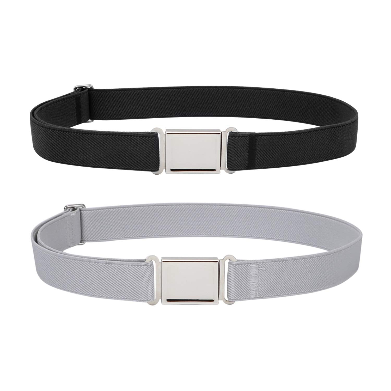 JASGOOD Kids Adjustable Magnetic Belt Boys Girls Elastic Belt with Easy Magnetic Buckle for Back to School Girls