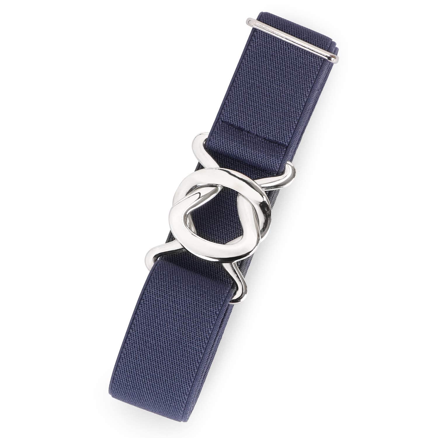 JASGOOD Women No Show Stretch Belt Adjustable Elastic Web Belt with Flat Buckle for Jeans Pants Casual Belts - JASGOOD OFFICIAL