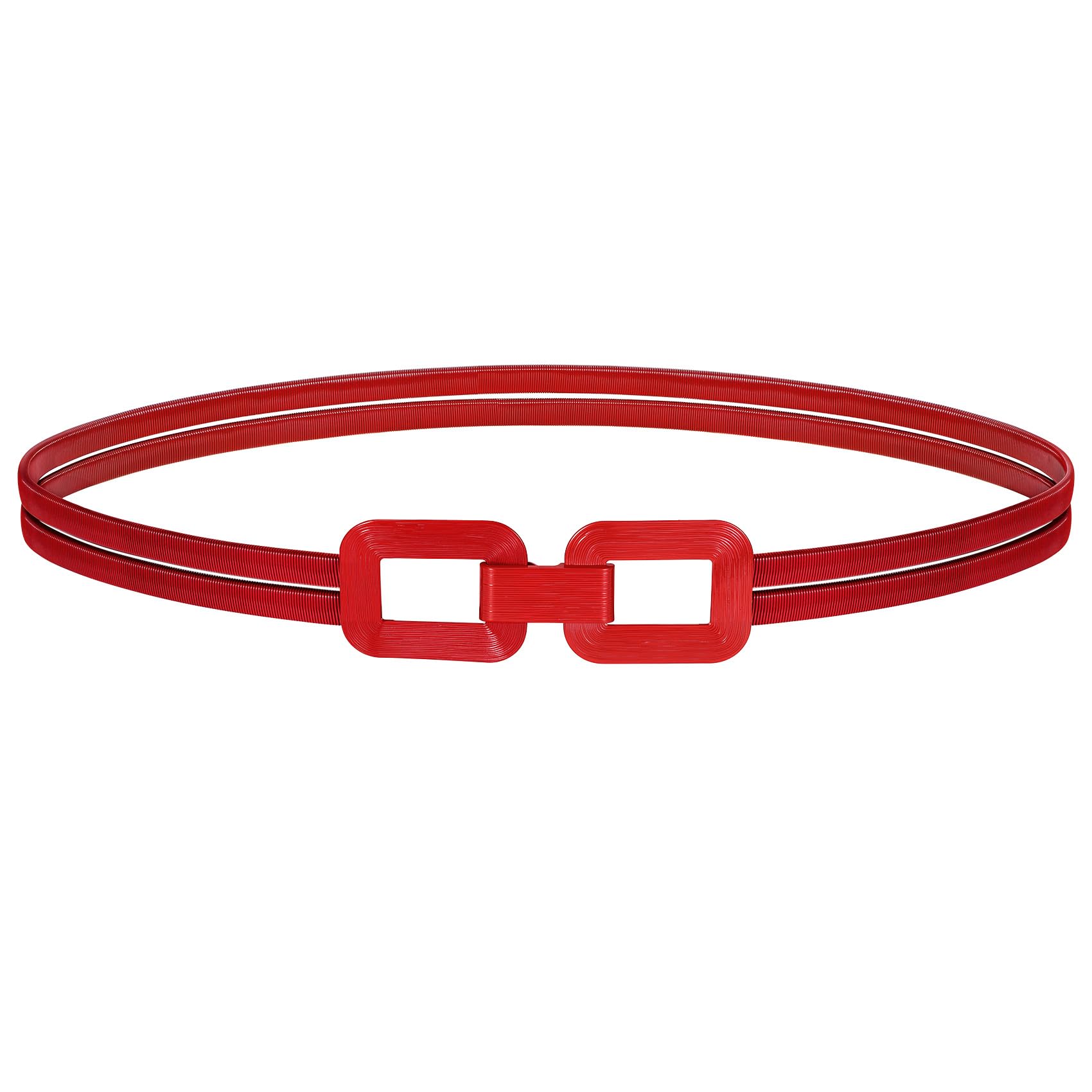 JASGOOD Skinny Metal Elastic Waist Belt for Women Stretch Thin Belt for Dresses