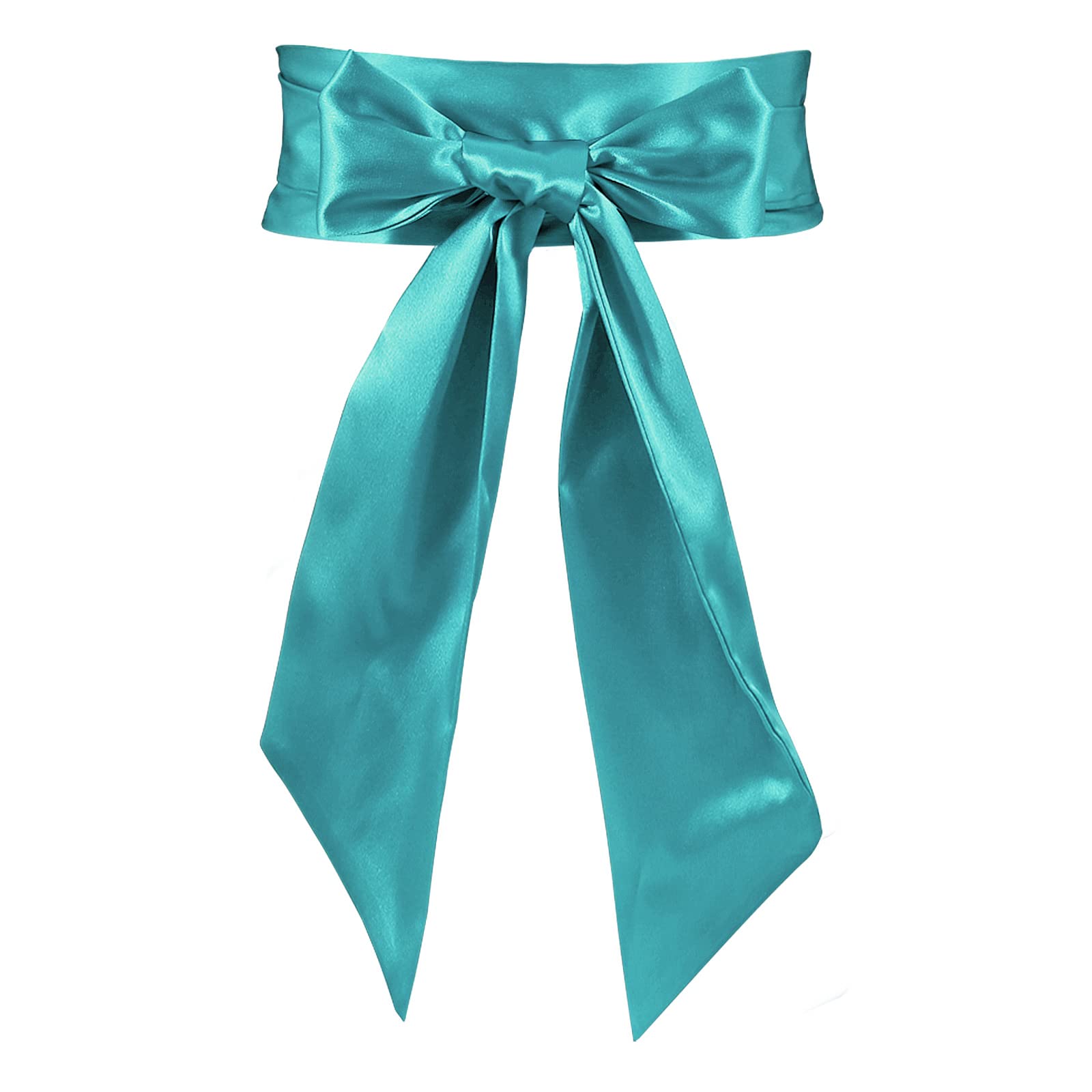JASGOOD Women Sash Belt for Dress Long Satin Waist Belt for Wedding Party Special Occasion 3.7" Width