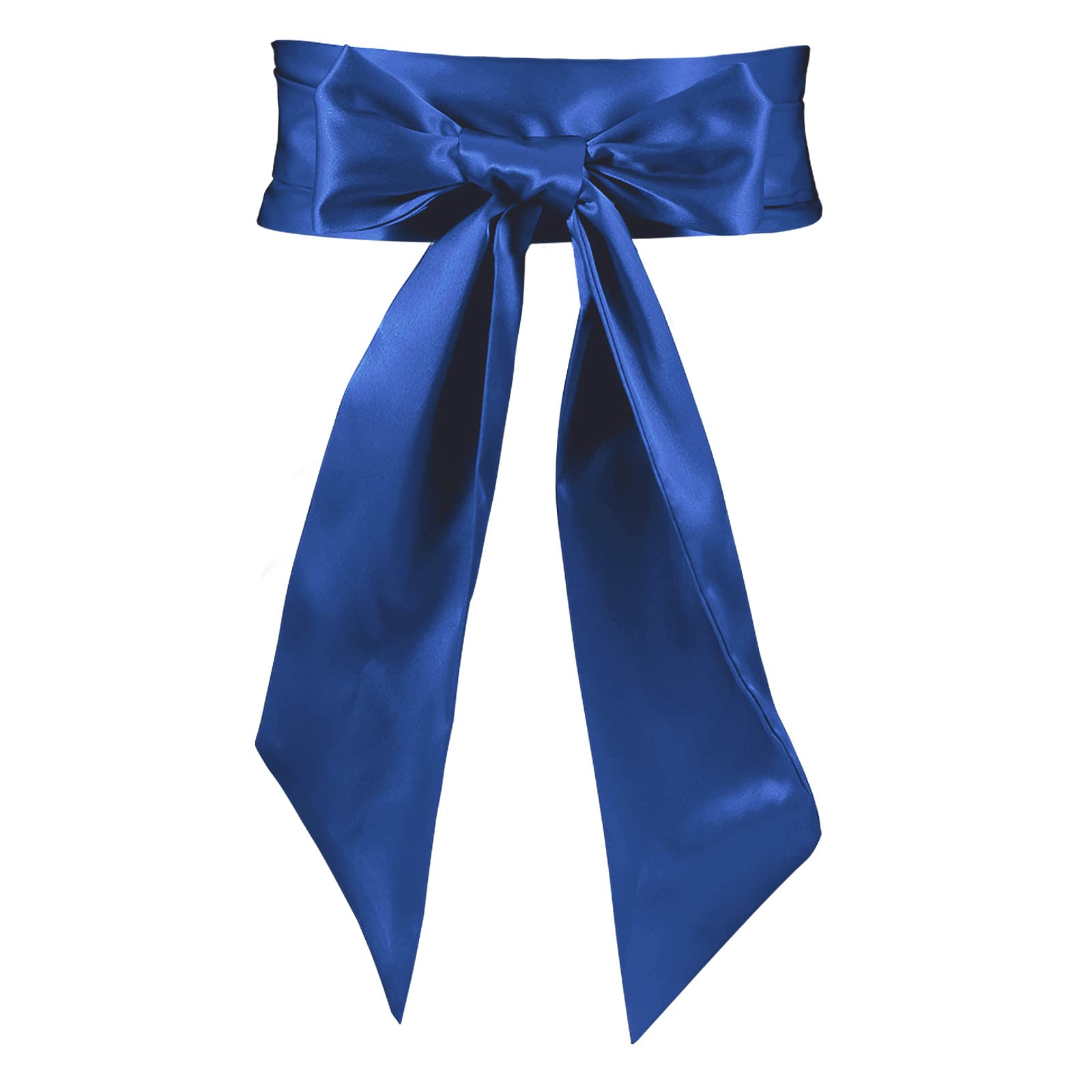 JASGOOD Women Sash Belt for Dress Long Satin Waist Belt for Wedding Party Special Occasion 3.7" Width