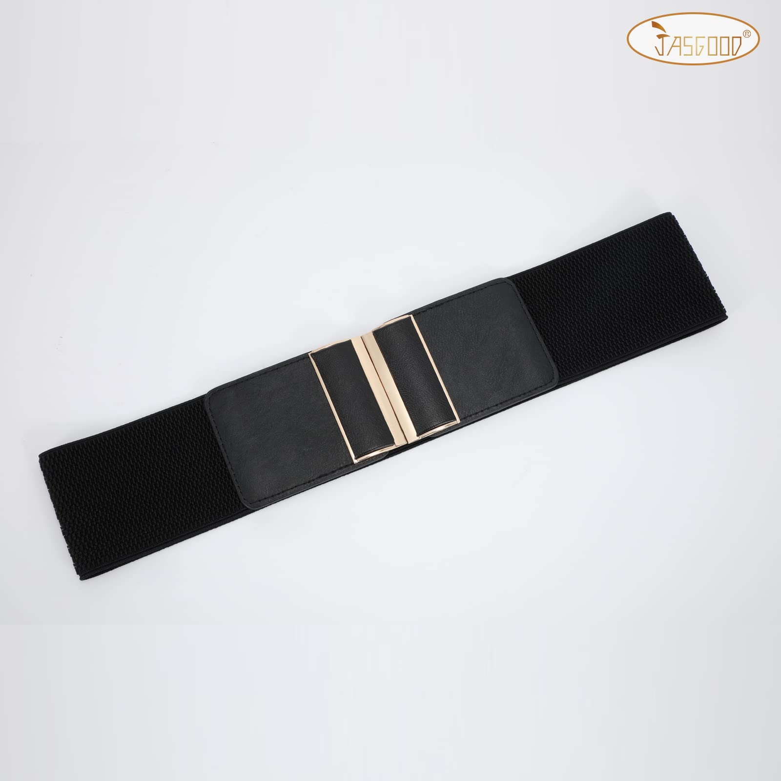 JASGOOD 4 Pack Wide Elastic Stretch Waist Belts for Women Dress Belt - JASGOOD OFFICIAL
