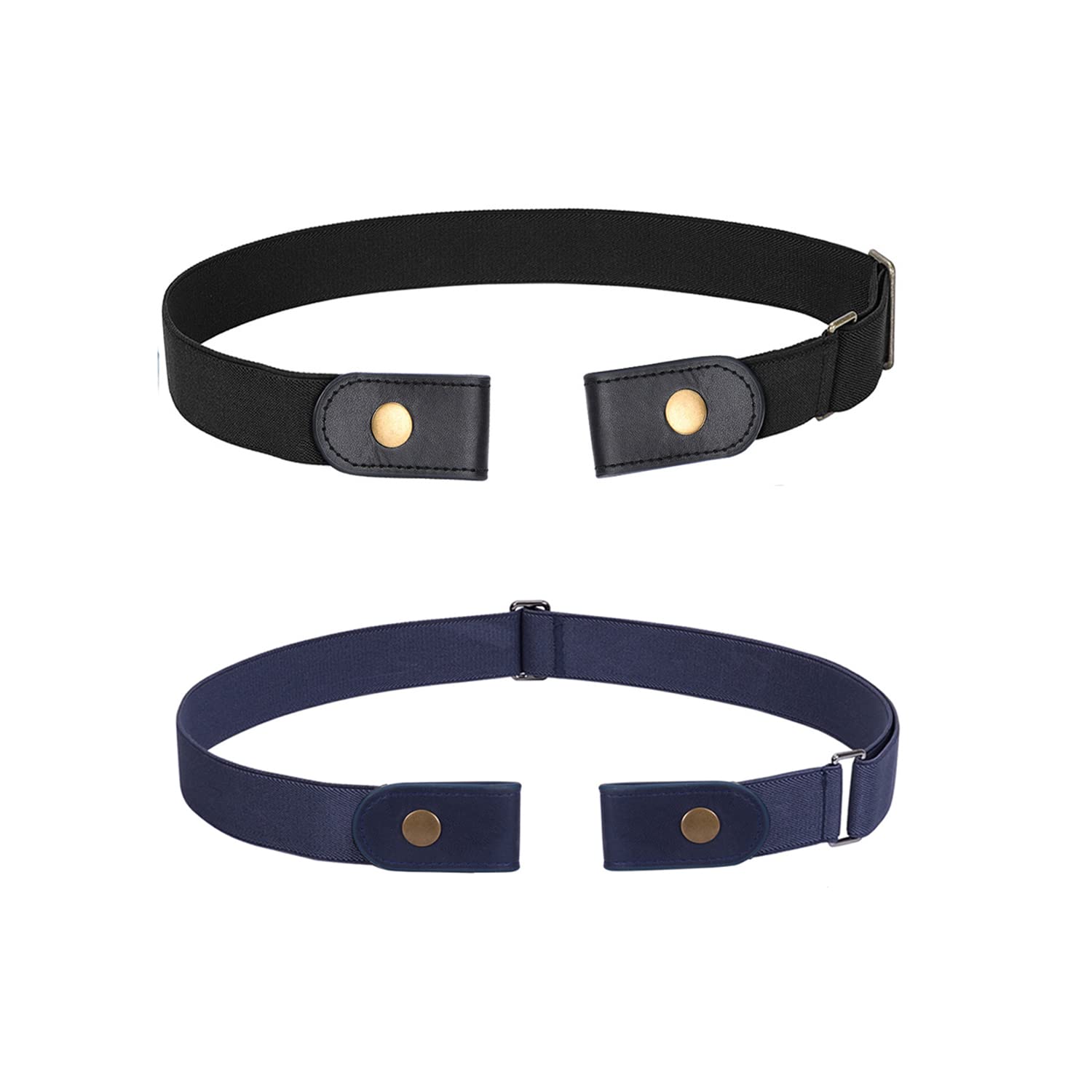 WERFORU No Buckle Stretch Belt for Women and Men Elastic Waist Belt up to 72 Inches for Jeans Pants - JASGOOD OFFICIAL