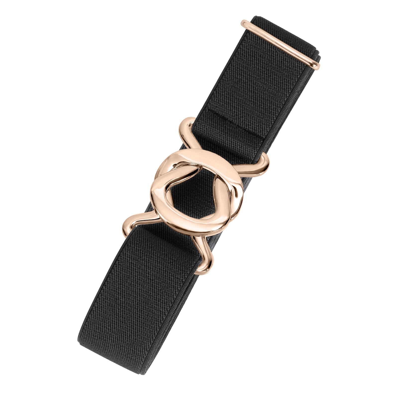 JASGOOD Women No Show Stretch Belt Adjustable Elastic Web Belt with Flat Buckle for Jeans Pants Casual Belts - JASGOOD OFFICIAL