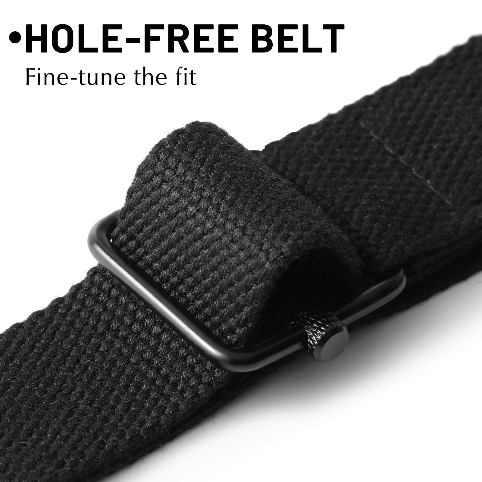 JASGOOD 2 Pack Mens Belts Canvas Belt for Men Fabric Web Golf Belt Casual Belt for Jeans Pants