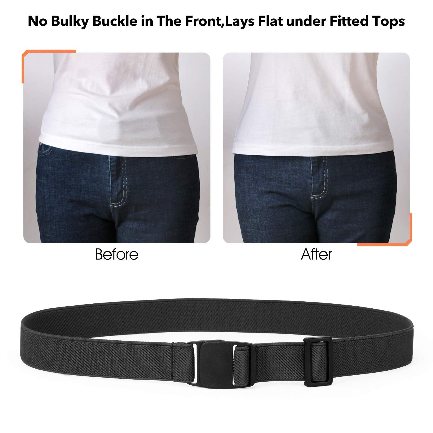 JASGOOD Kids Nickel Free Belts,Adjustable Elastic Belts for Pants Children,Stretch Belts for Boys Girls and Toddlers
