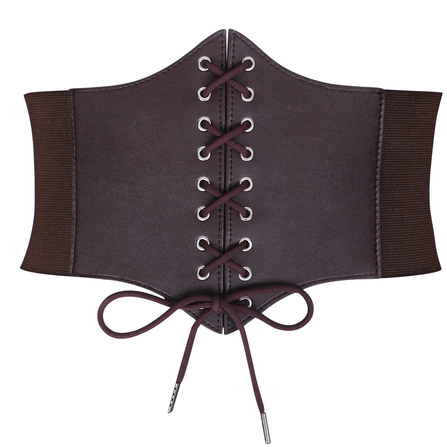 JASGOOD Women’s Elastic Costume Waist Belt Lace-up Tied Waspie Corset Belts for Women - JASGOOD OFFICIAL