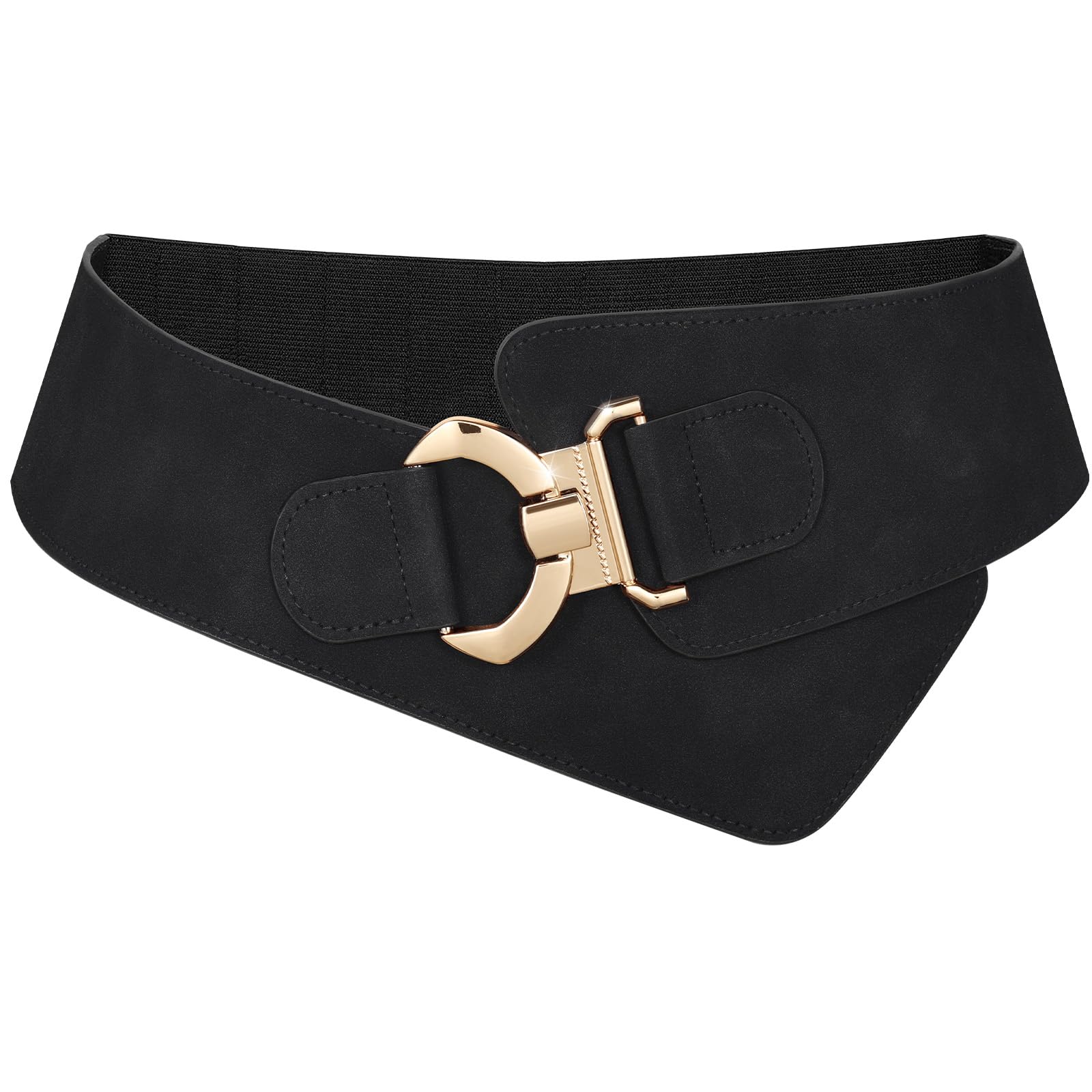 JASGOOD Wide Elastic Stretch Waist Belt Women's Adjustable Fashion Dress Belt - JASGOOD OFFICIAL