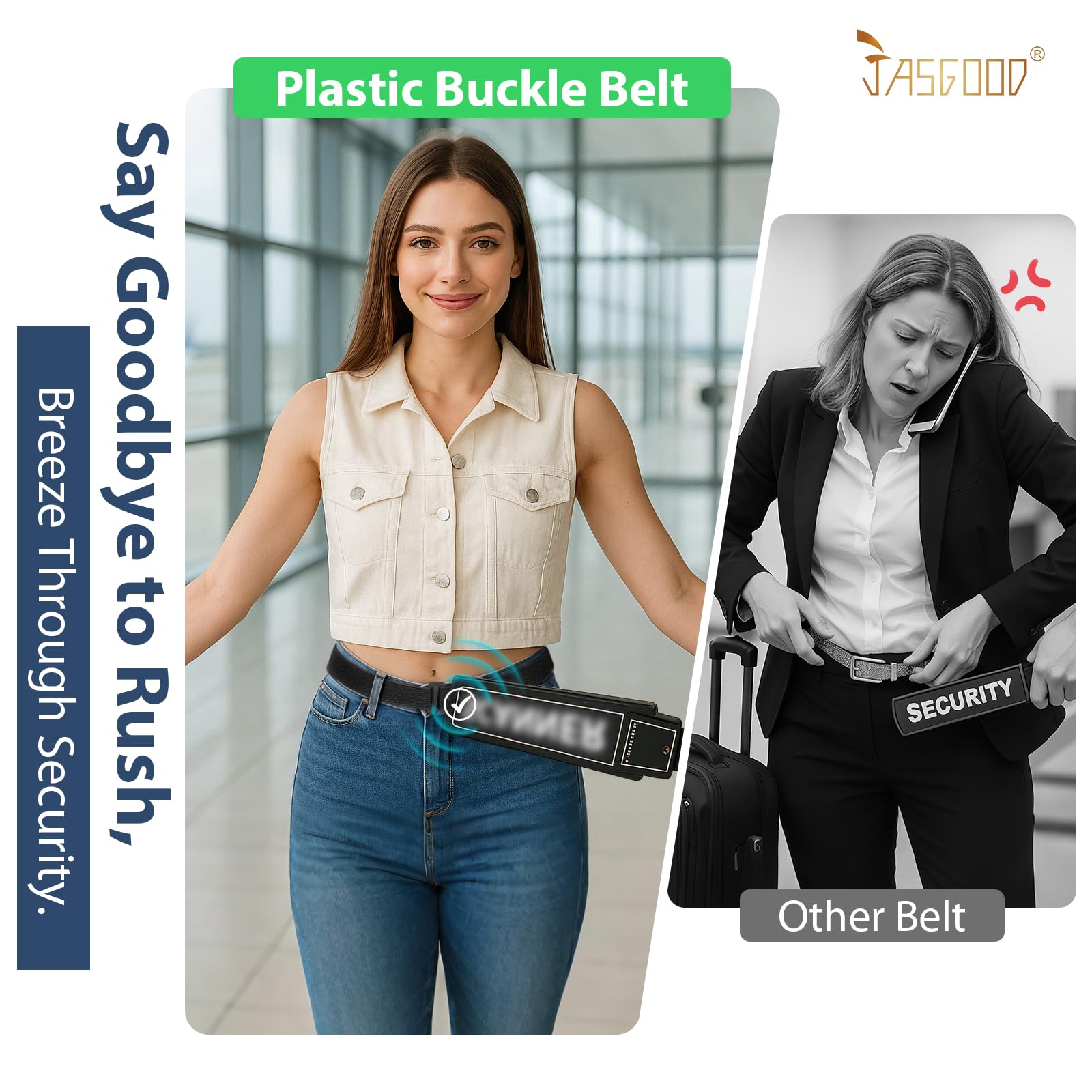 JASGOOD Crop Top Tuck Waist Band Adjustable Band for Sweater Shirts Tuck Band Women Elastic Stretch Belts - JASGOOD OFFICIAL