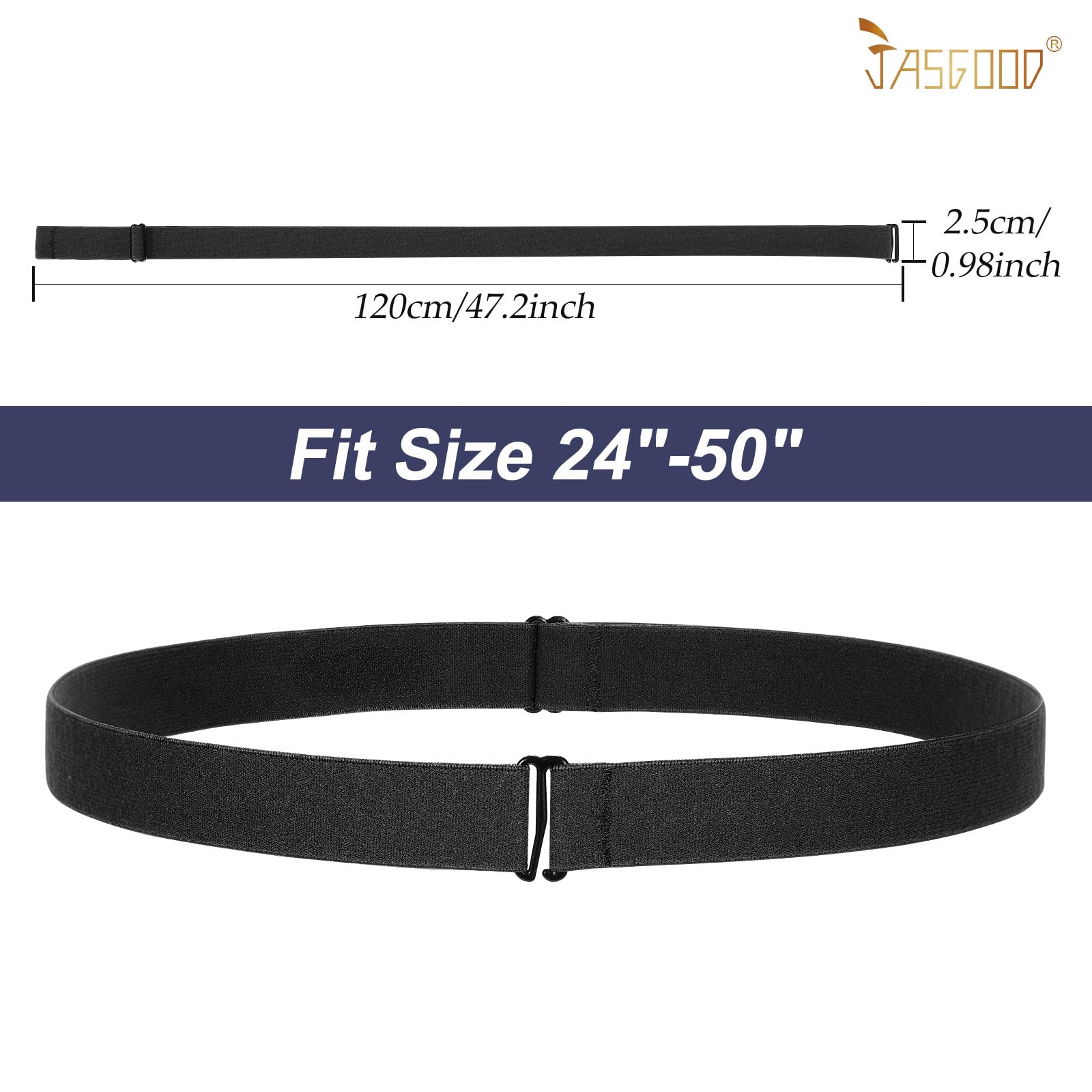 JASGOOD Crop Top Tuck Waist Band Adjustable Band Tucking Sweaters Shirts Elastic Stretch Belts for Women Change Style of Tops - JASGOOD OFFICIAL