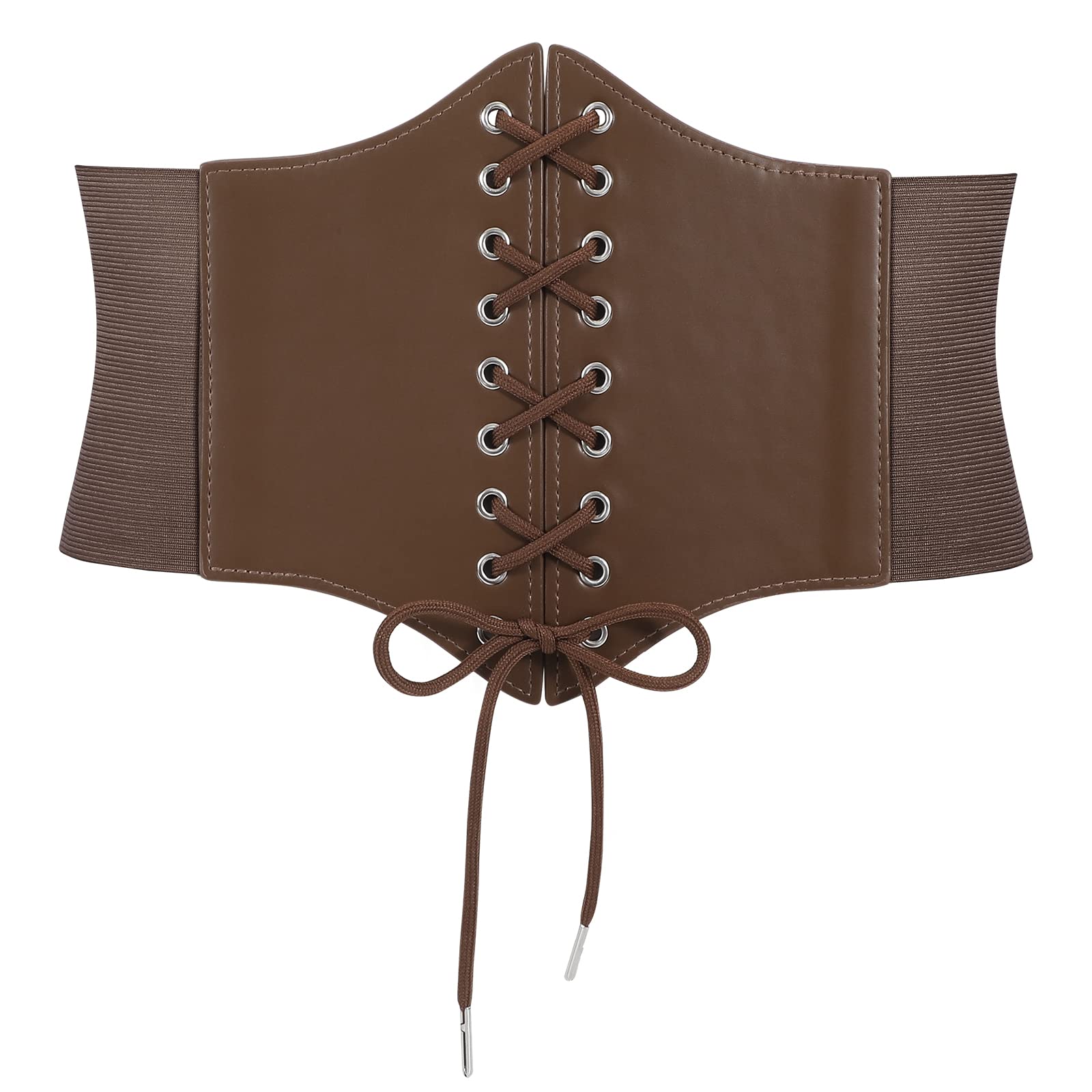 JASGOOD Women’s Elastic Costume Waist Belt Lace-up Tied Waspie Corset Belts for Women - JASGOOD OFFICIAL