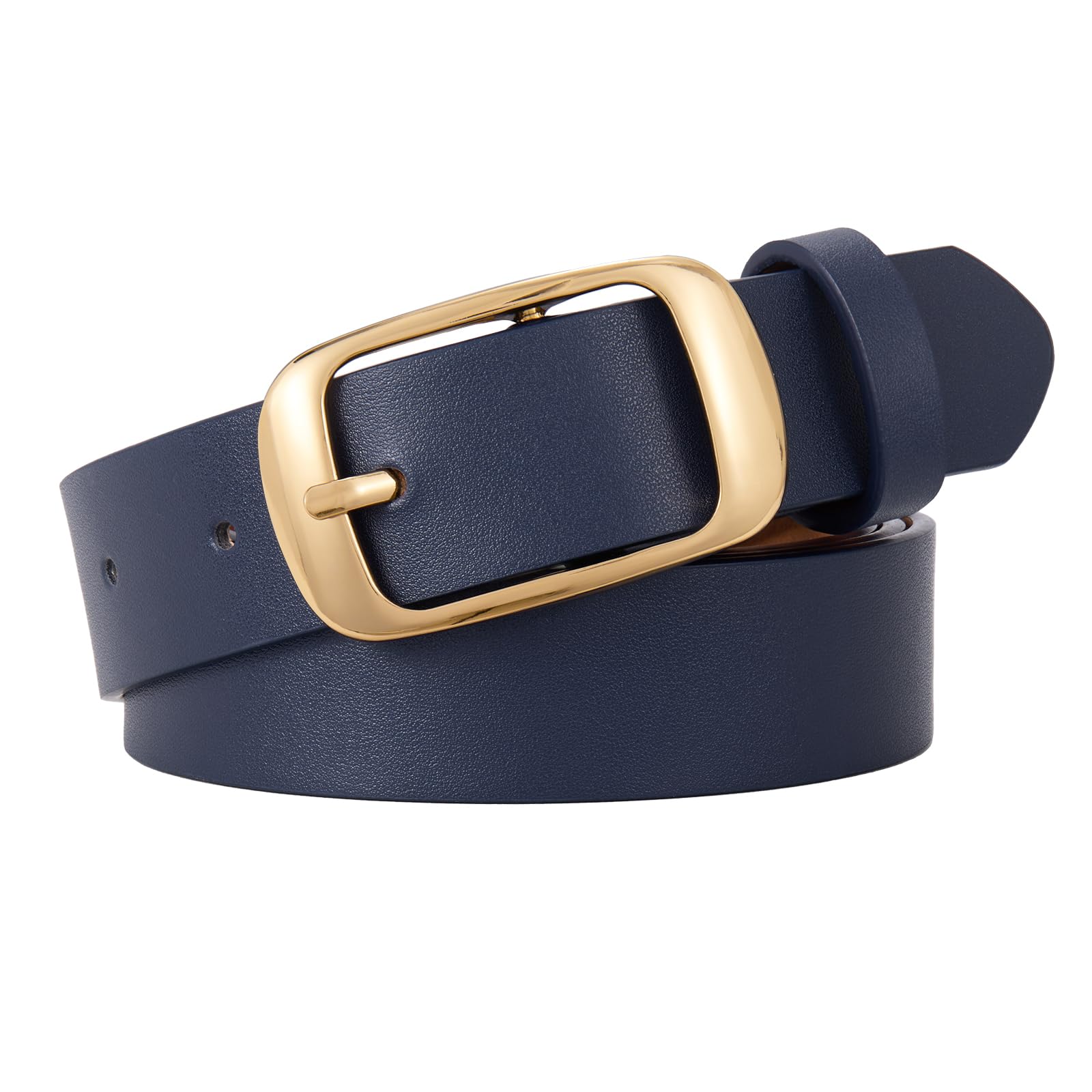 WERFORU Plus Size Belt for Women Leather Belt with Metal Buckle Ladies Casual Belt for Jeans Pants - JASGOOD OFFICIAL