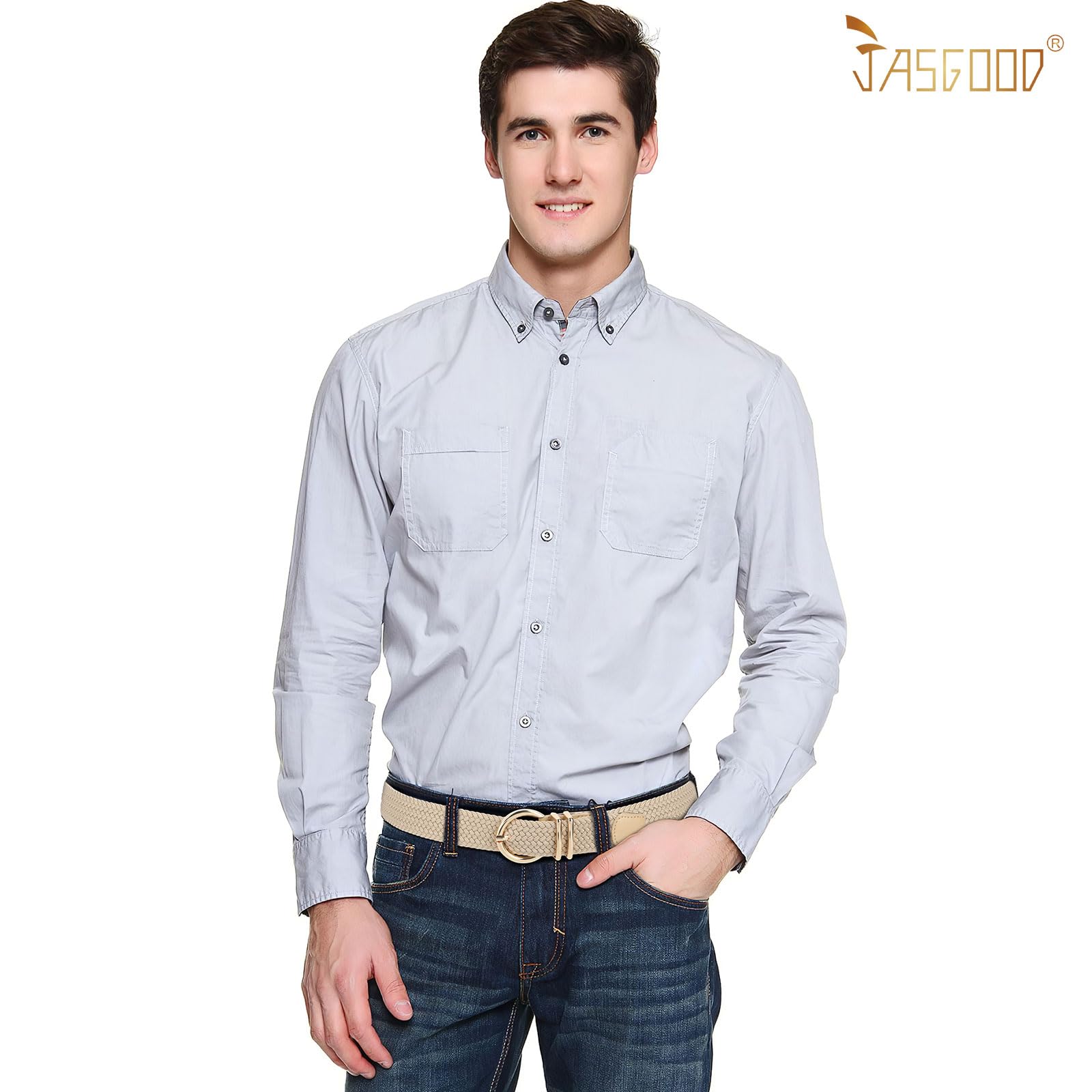 JASGOOD Women Men Braided Woven Elastic Stretch Waist Belt Golf Canvas Fabric Casual Belt for Jeans Pants - JASGOOD OFFICIAL