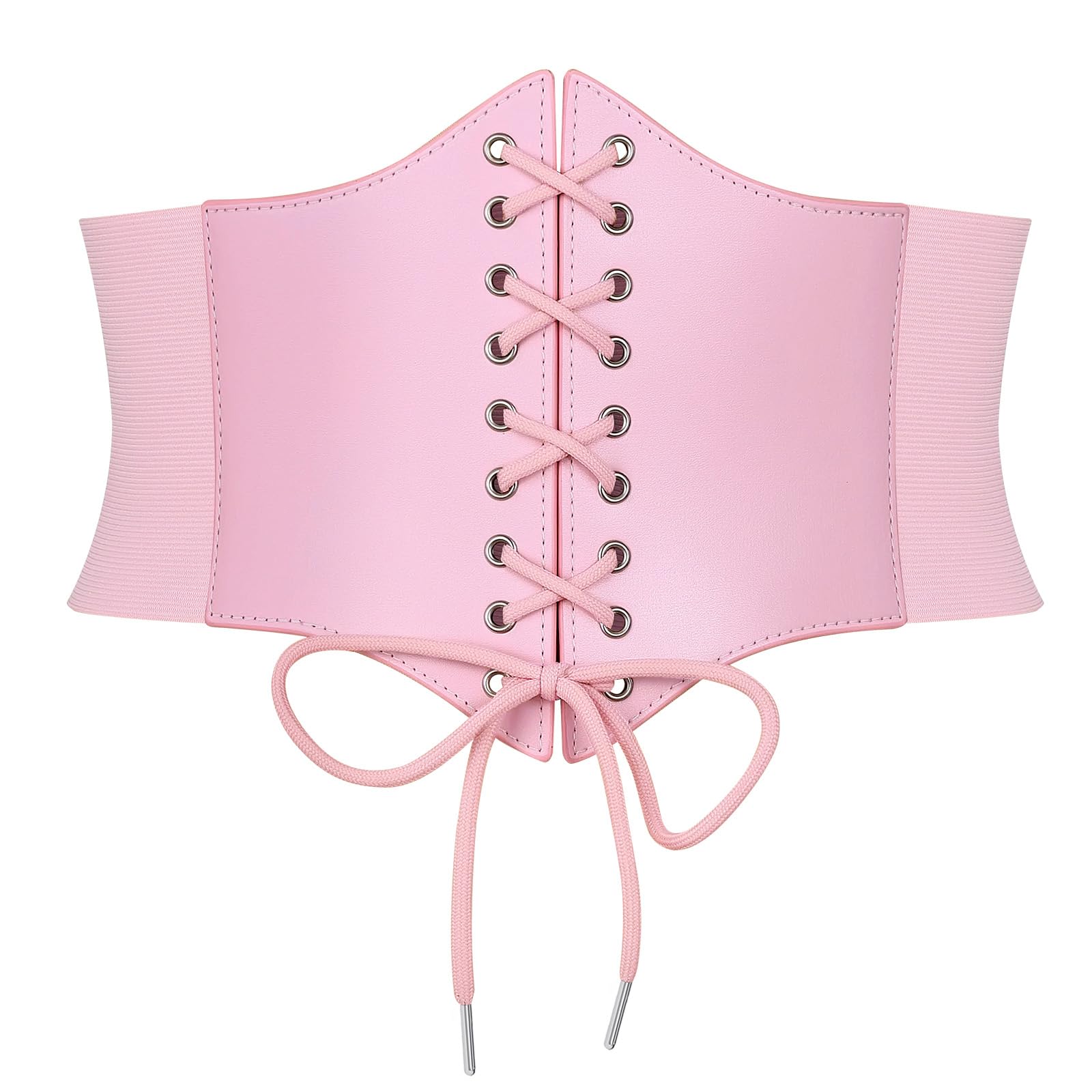 JASGOOD Women’s Elastic Costume Waist Belt Lace-up Tied Waspie Corset Belts for Women - JASGOOD OFFICIAL