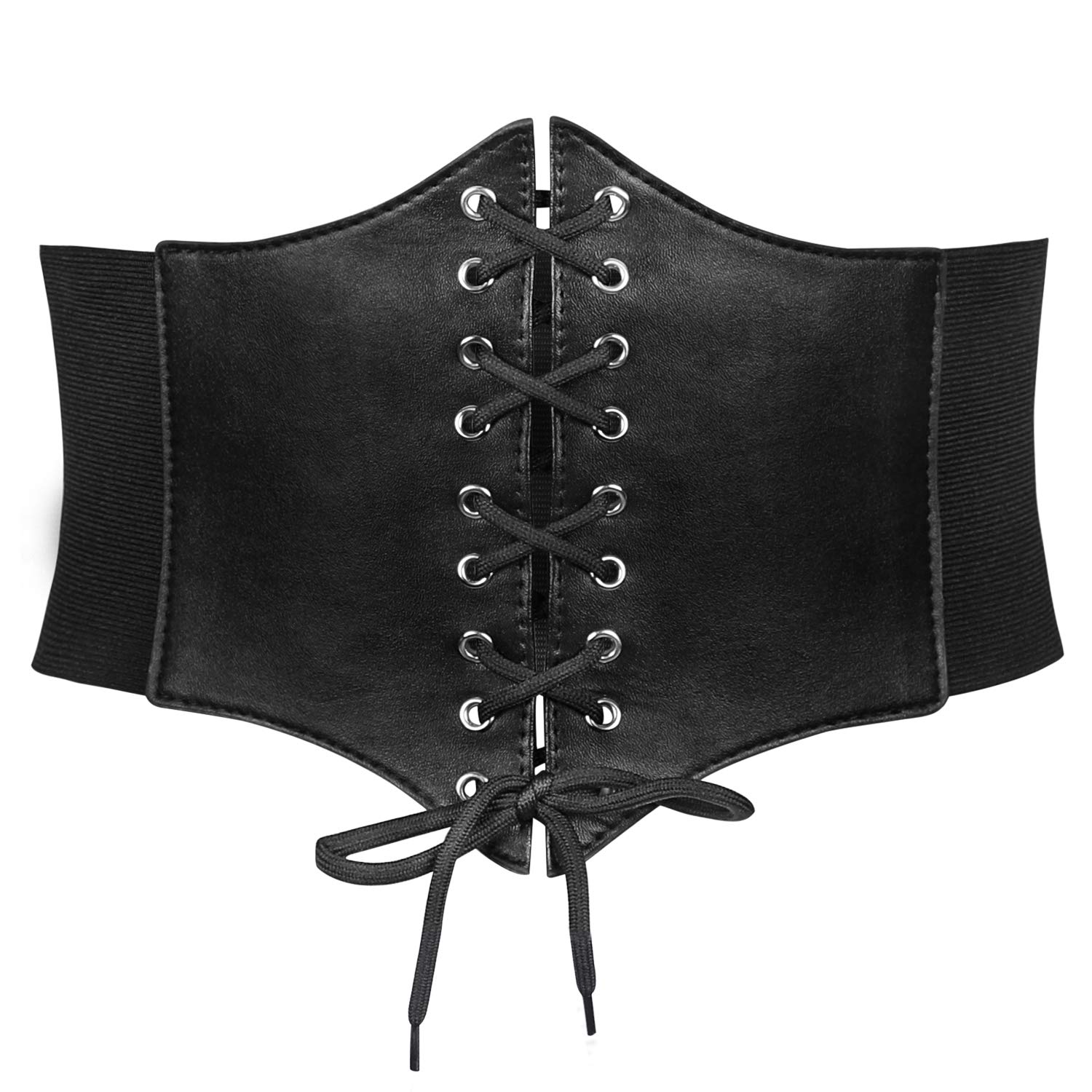 JASGOOD Women’s Elastic Costume Waist Belt Lace-up Tied Waspie Corset Belts for Women - JASGOOD OFFICIAL