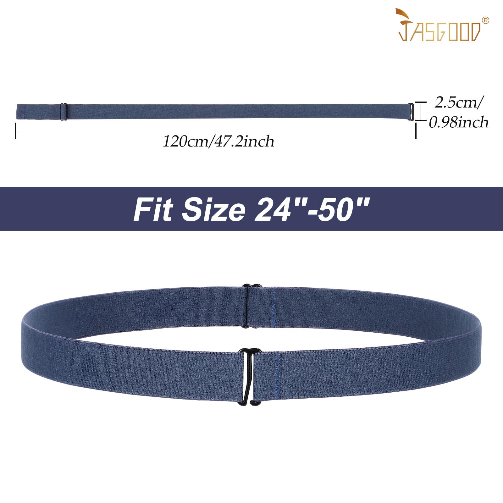 JASGOOD Crop Top Tuck Waist Band Adjustable Band Tucking Sweaters Shirts Elastic Stretch Belts for Women Change Style of Tops - JASGOOD OFFICIAL