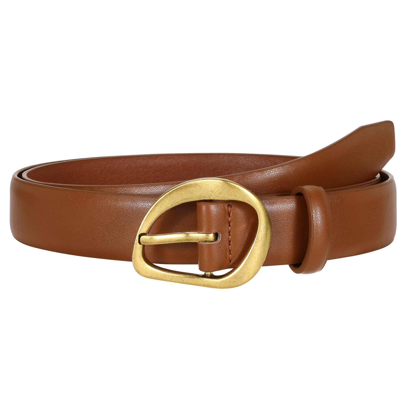 JASGOOD Leather Belts for Women Cute Casual Waist Belt with Gold Buckle Ladies for Jeans Pants Dresses - JASGOOD OFFICIAL