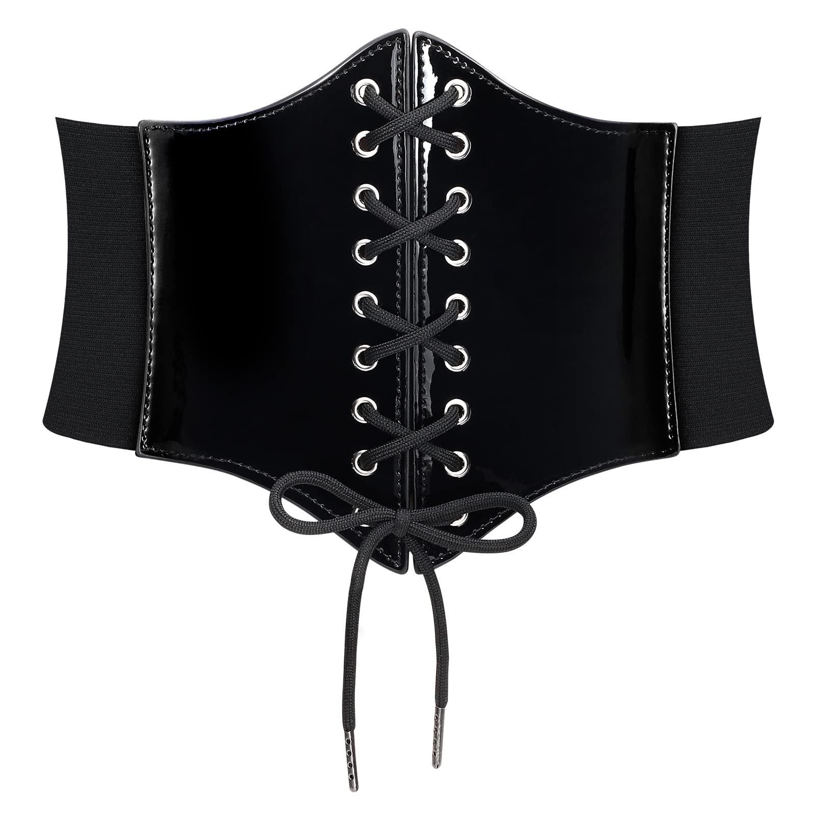 JASGOOD Women’s Elastic Costume Waist Belt Lace-up Tied Waspie Corset Belts for Women - JASGOOD OFFICIAL