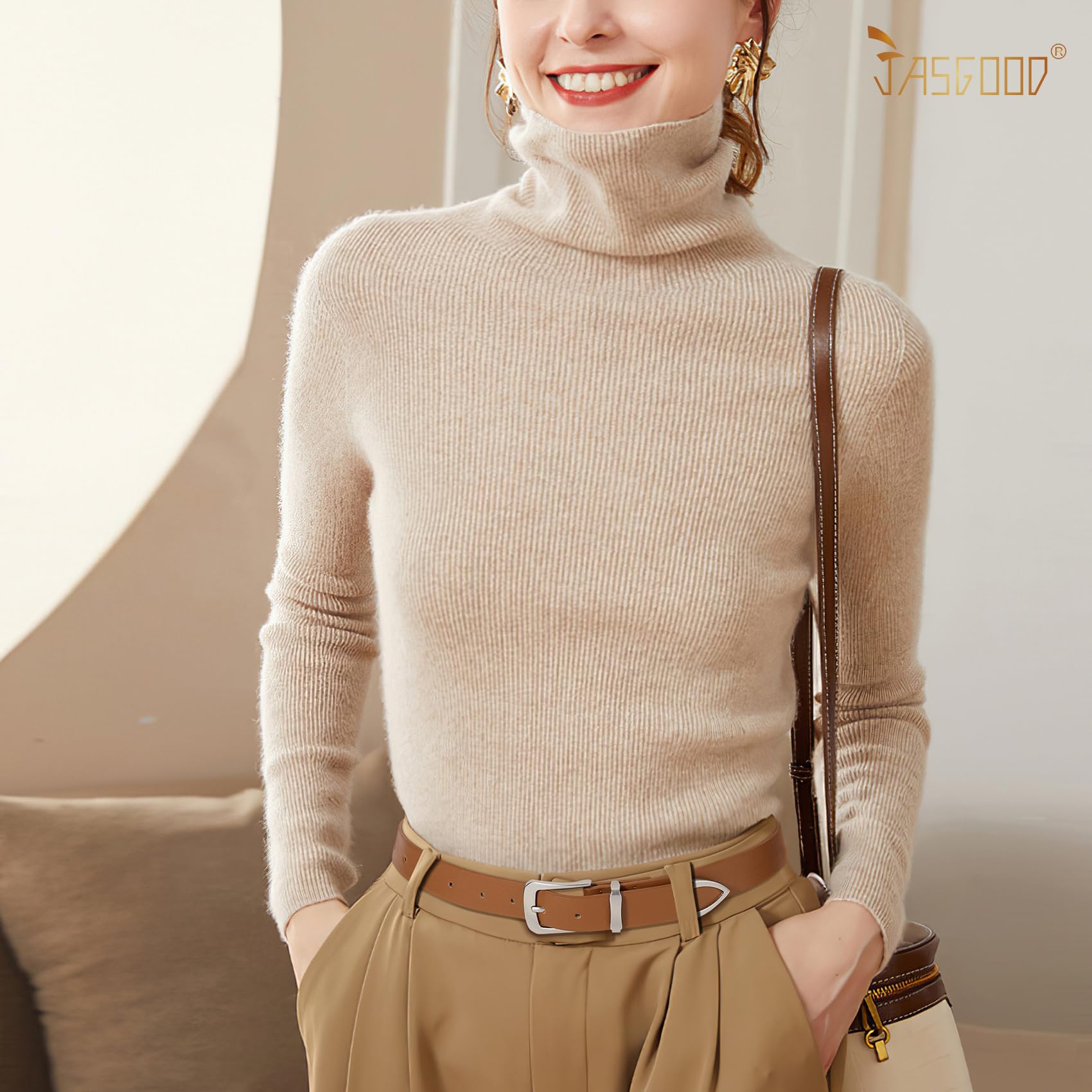 JASGOOD Women Leather Belt for Jeans Pants Ladies Waist Belt for Dress with Silver Buckle