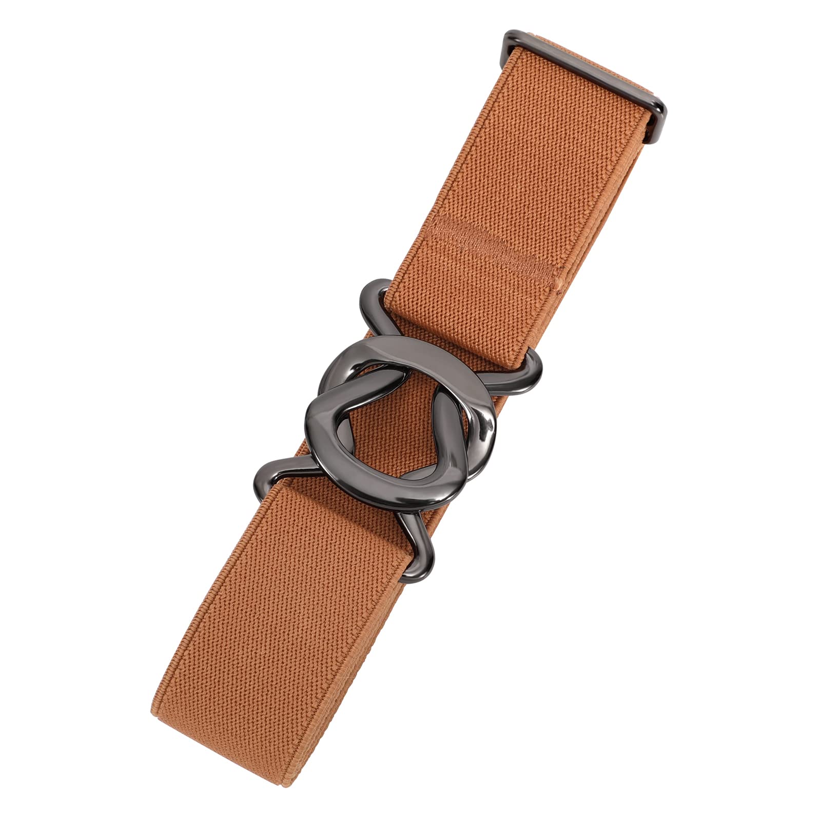 JASGOOD Women No Show Stretch Belt Adjustable Elastic Web Belt with Flat Buckle for Jeans Pants Casual Belts - JASGOOD OFFICIAL