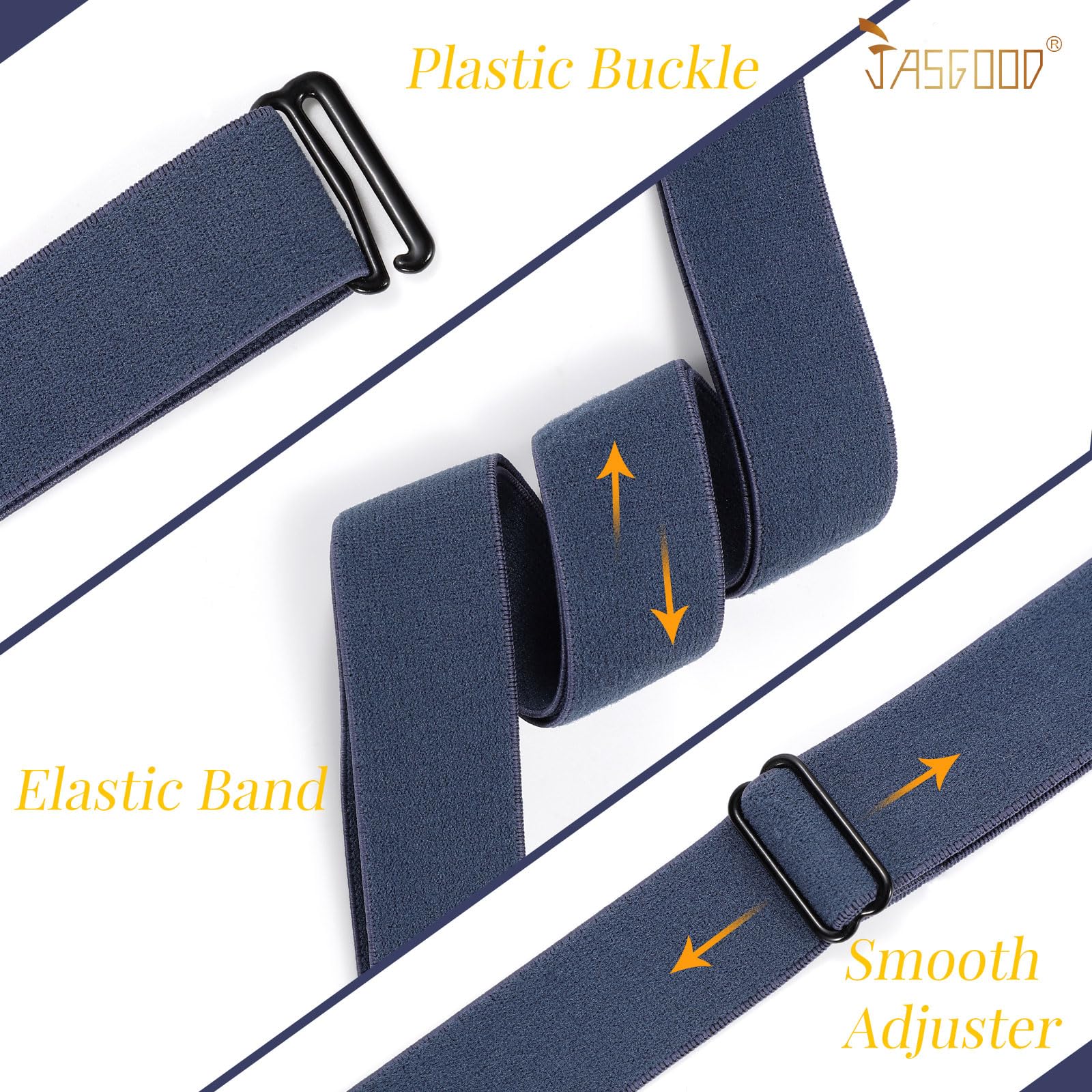 JASGOOD Crop Top Tuck Waist Band Adjustable Band Tucking Sweaters Shirts Elastic Stretch Belts for Women Change Style of Tops - JASGOOD OFFICIAL