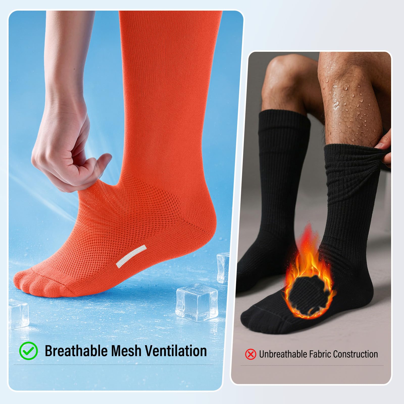 JASGOOD Baseball Softball Socks and Belt Combo Set Breathable Soccer Football Socks for Adult and Youth